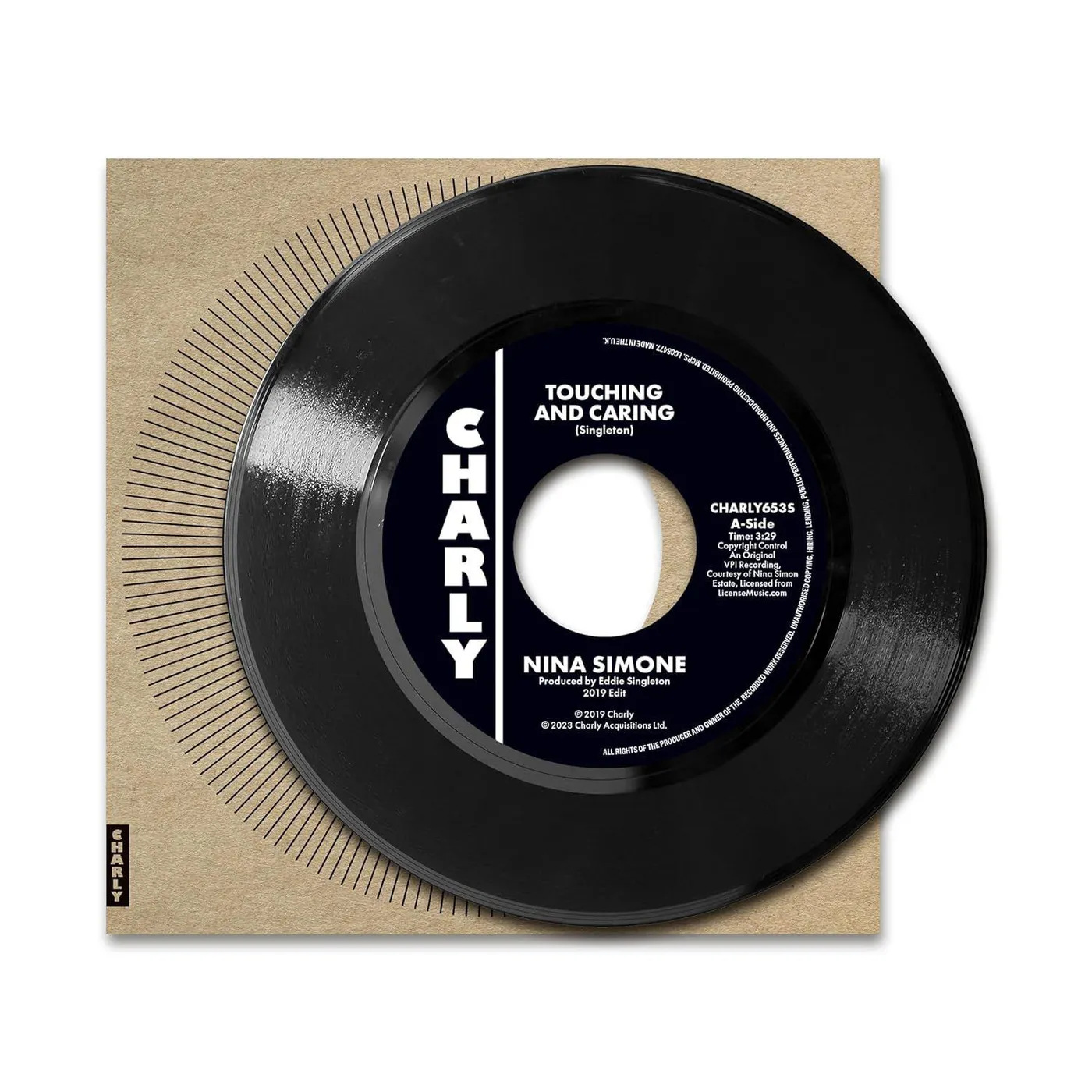 Nina Simone Touching & Caring / My Baby Just Cares For Me Vinyl Record
