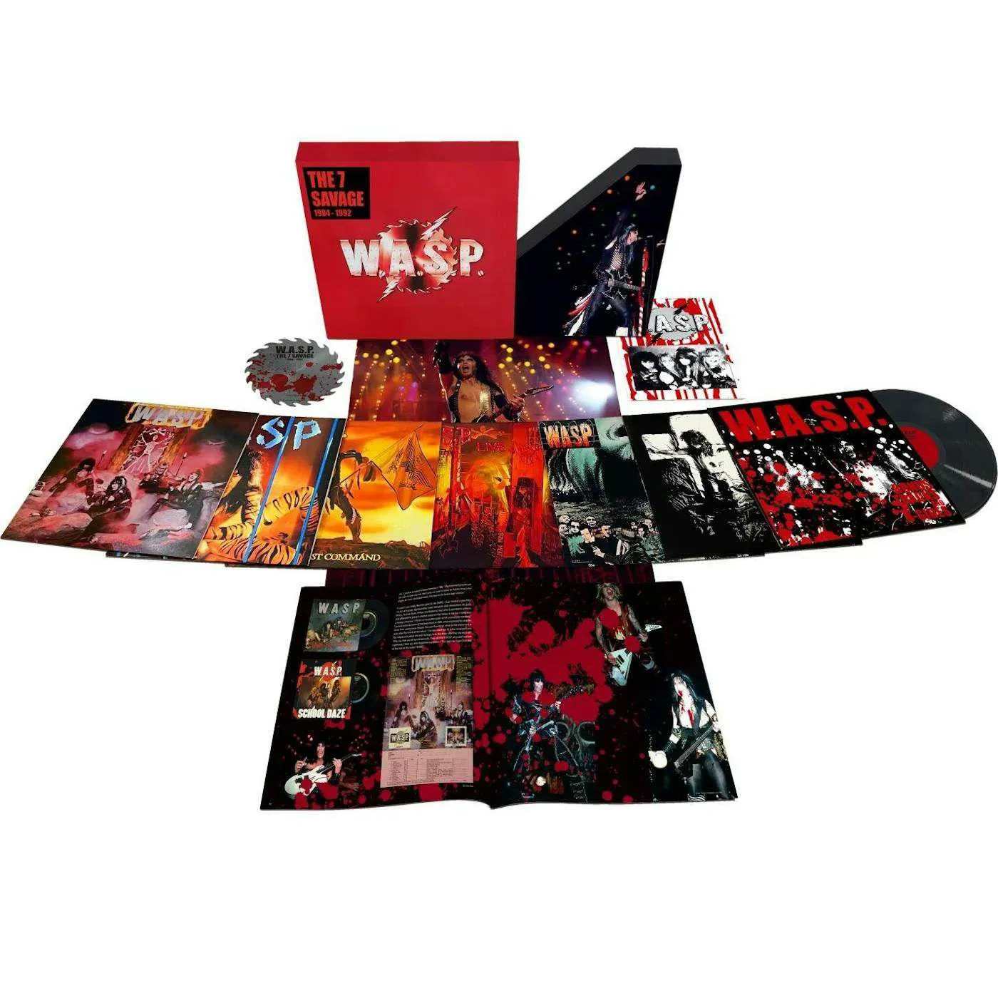 W.A.S.P. 7 Savage - Second Edition (8LP Box, 60 Page Book, Poster) Vinyl Record