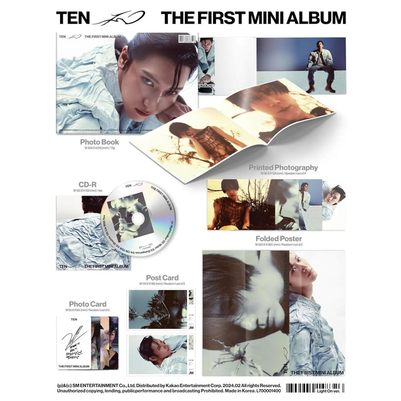 TEN - PHOTOBOOK 1 VERSION CD