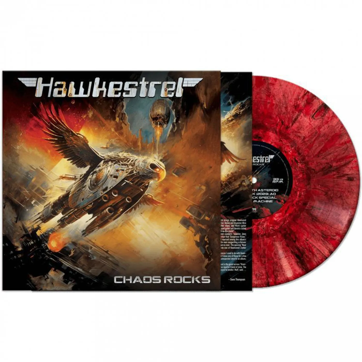 Hawkestrel Chaos Rocks (Red Marble) Vinyl Record