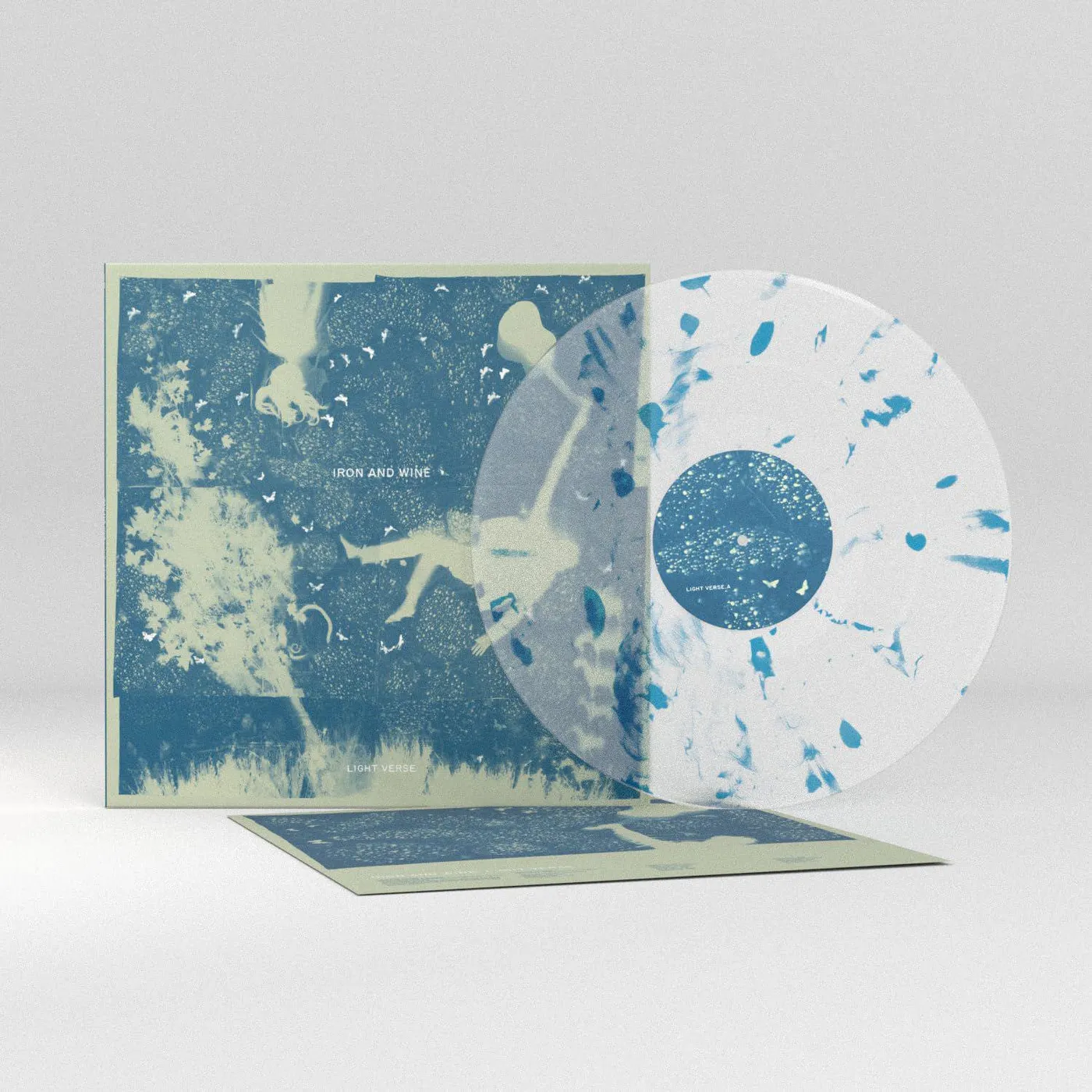 Iron & Wine Light Verse (Clear W/ Blue Swirl) Vinyl Record