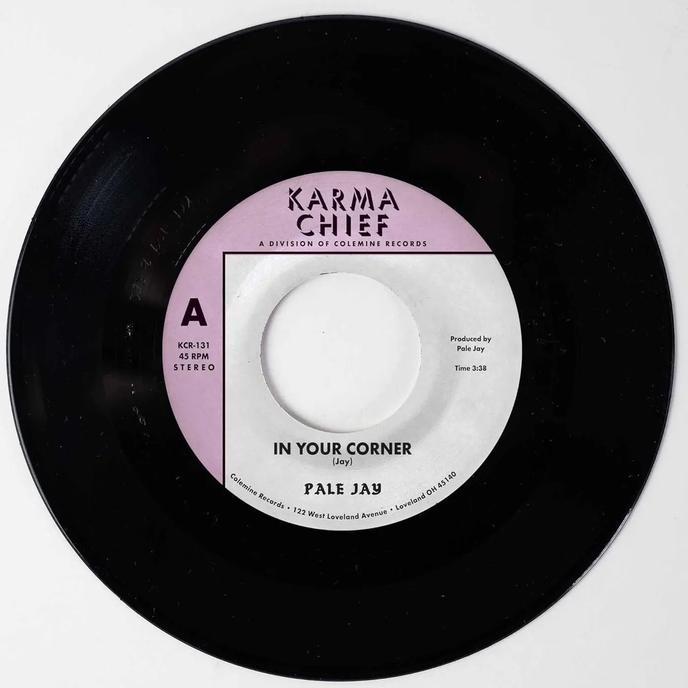 Pale Jay In Your Corner B/W Bewilderment 7" Vinyl Record