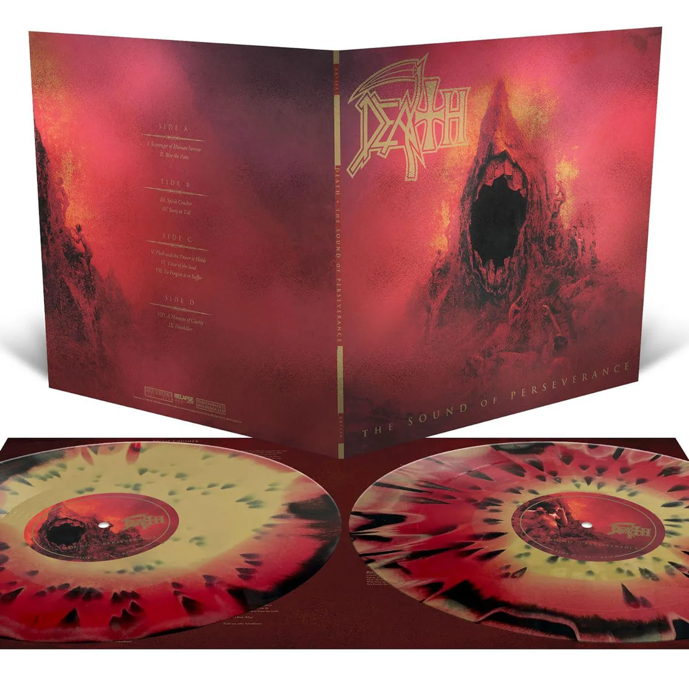 Death The Sound Of Perseverance (2LP/Black, Red, Gold, Splatter) Vinyl Record