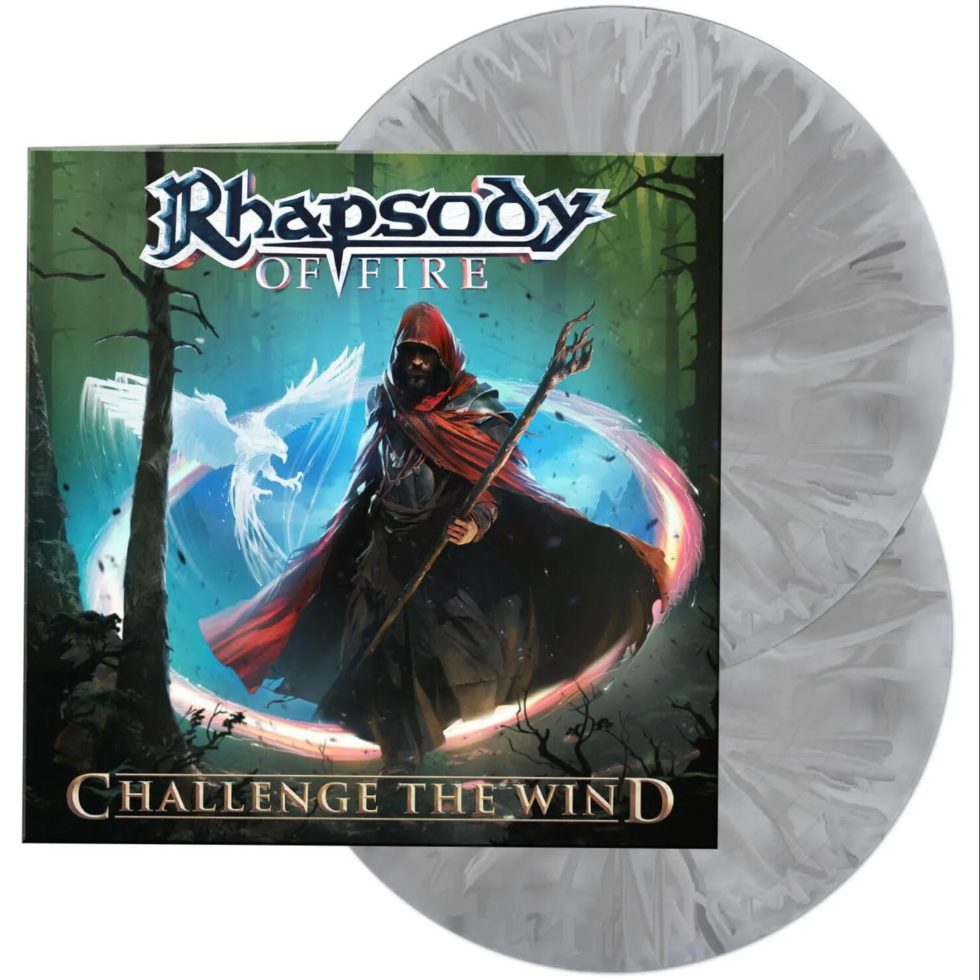 Rhapsody Of Fire Challenge The Wind (White Marbled/Gatefold Sleeve) Vinyl Record