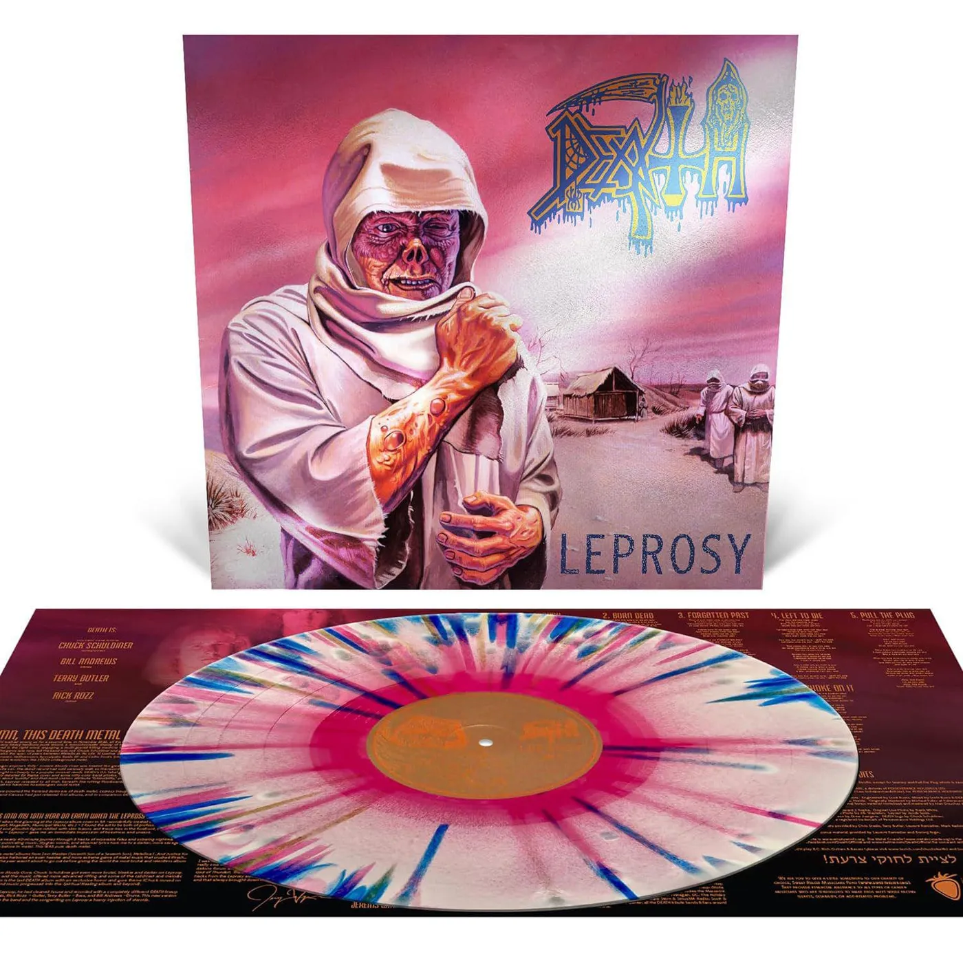 Death Leprosy (Reissue/Pink/White/Blue Vinyl Record