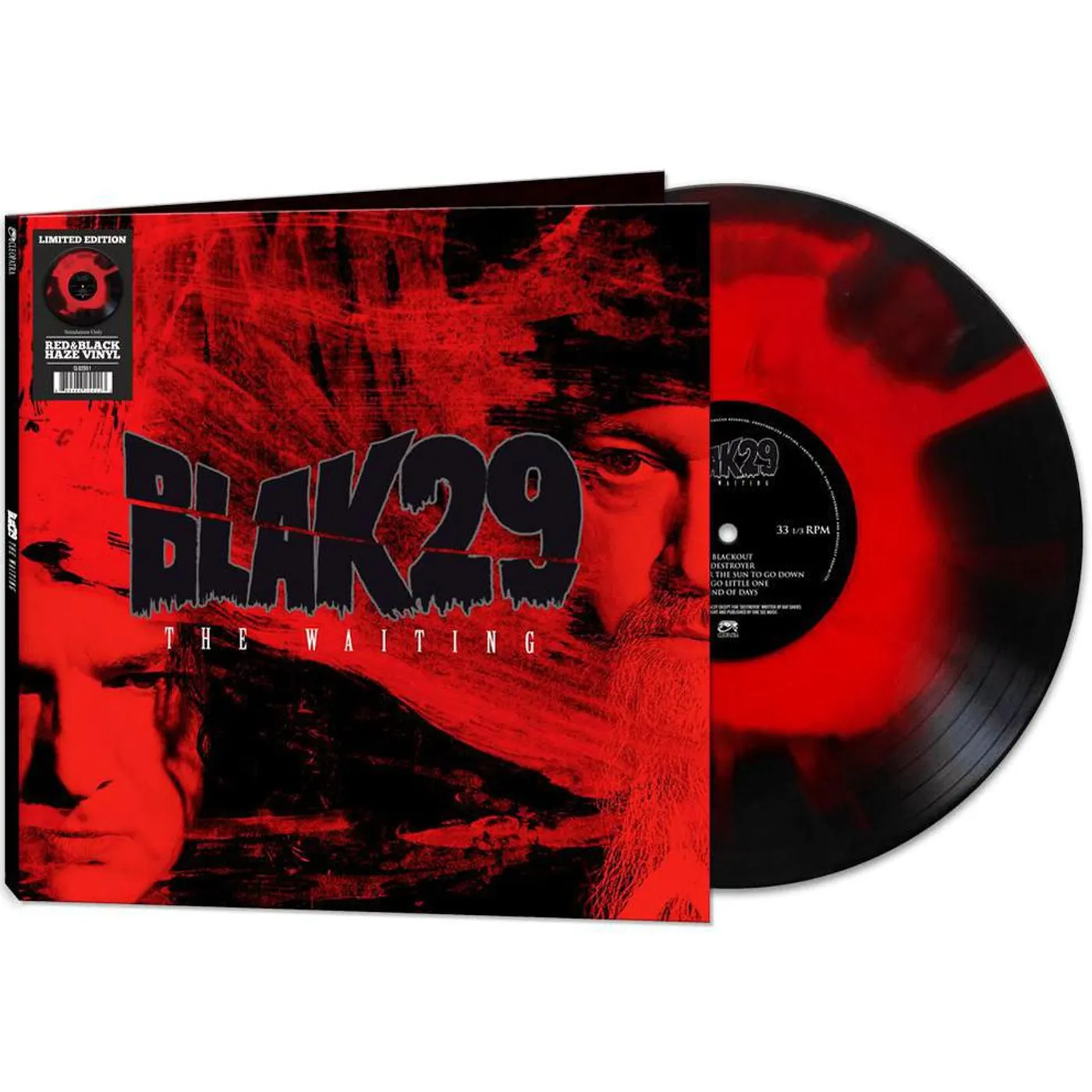 Blak29 Waiting - Red/Black Haze Vinyl Record