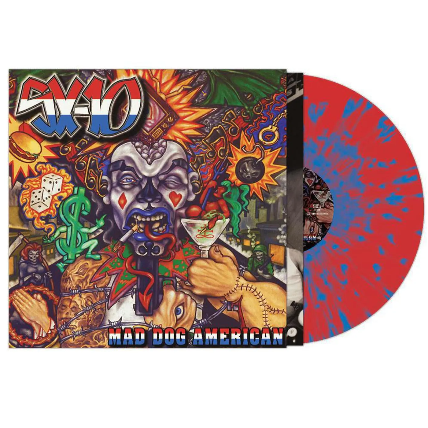 SX-10 Mad Dog American - Red/Blue Splatter Vinyl Record