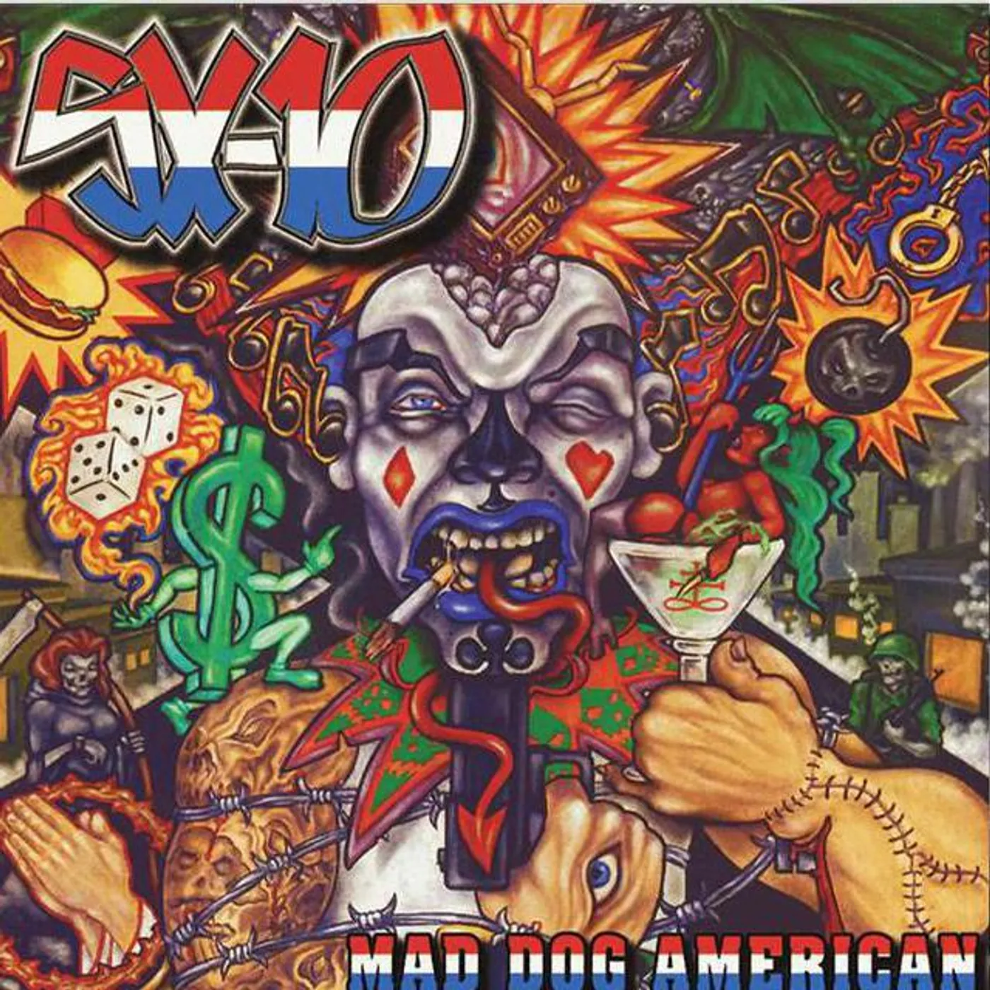 SX-10 Mad Dog American - Red/Blue Splatter Vinyl Record