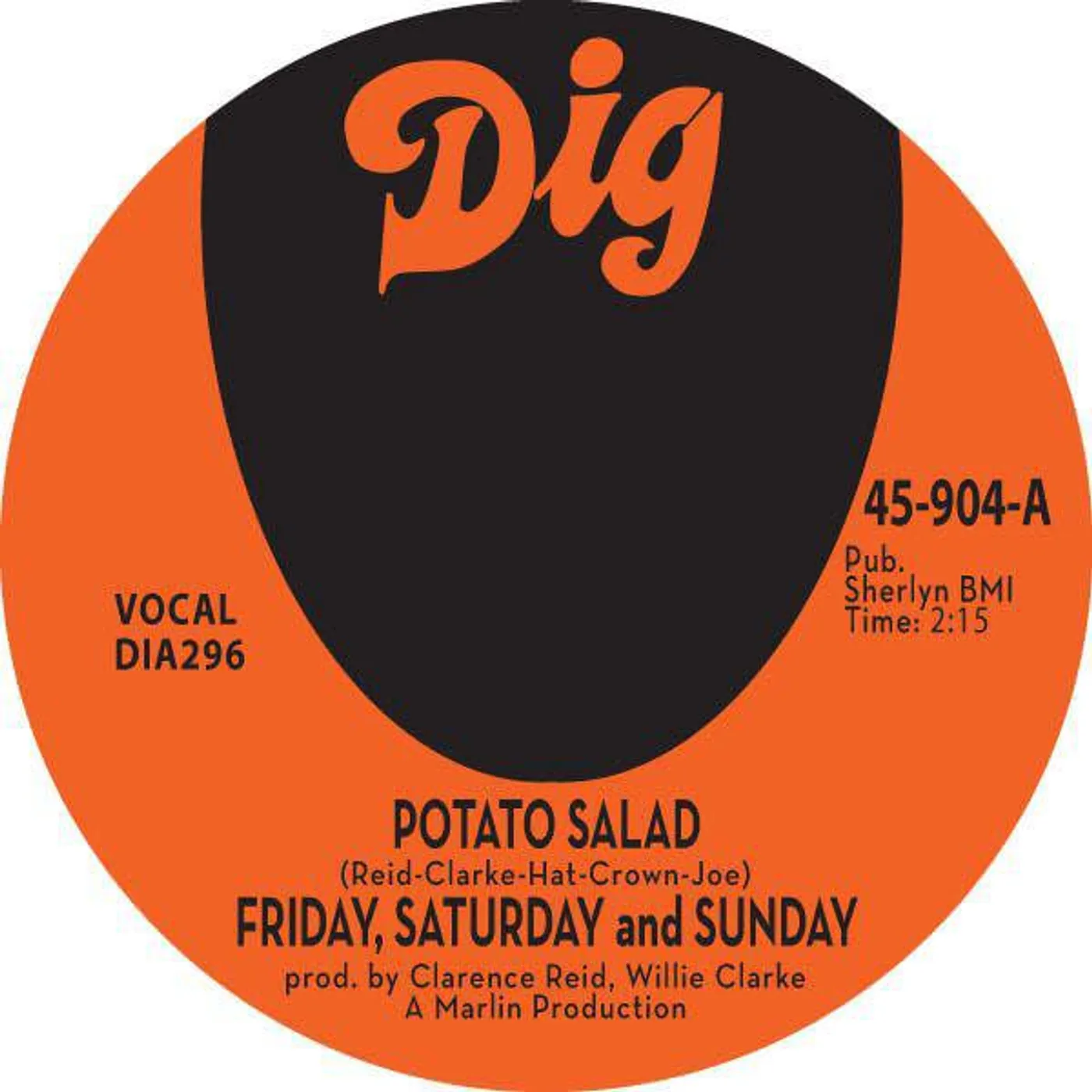 Friday, Saturday And Sunday Potato Salad 7" Vinyl Record