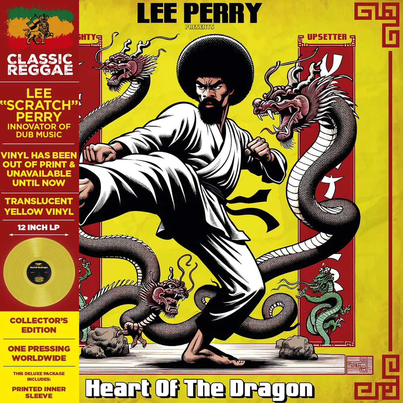 Lee Perry Presents the Mighty Upsetters Heart of the Dragon (Deluxe / Limited Edition, Yellow, Remastered) Vinyl Record