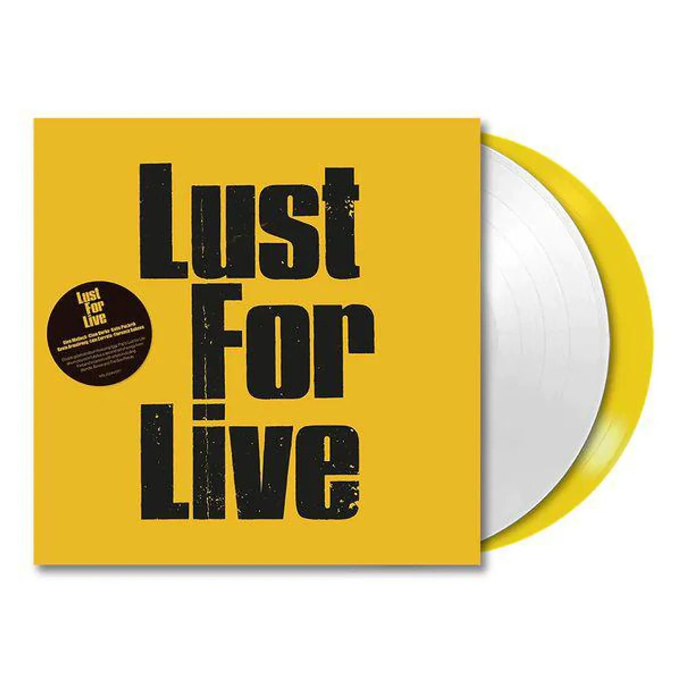 Lust for Life Band Lust For Live (2LP/Ltd White & Yellow) Vinyl Record