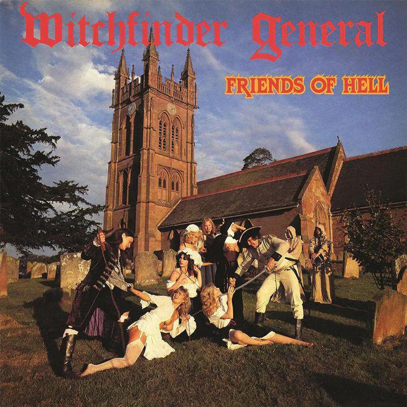 Witchfinder General Friends Of Hell (Red, Orange, White, Splatter) Vinyl Record