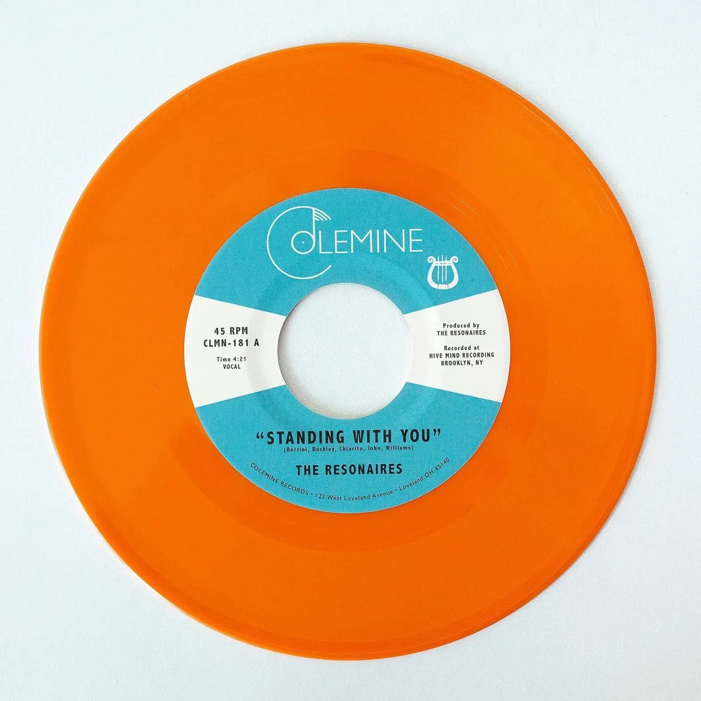 The Resonaires Standing With You (7" Single/Orange) Vinyl Record