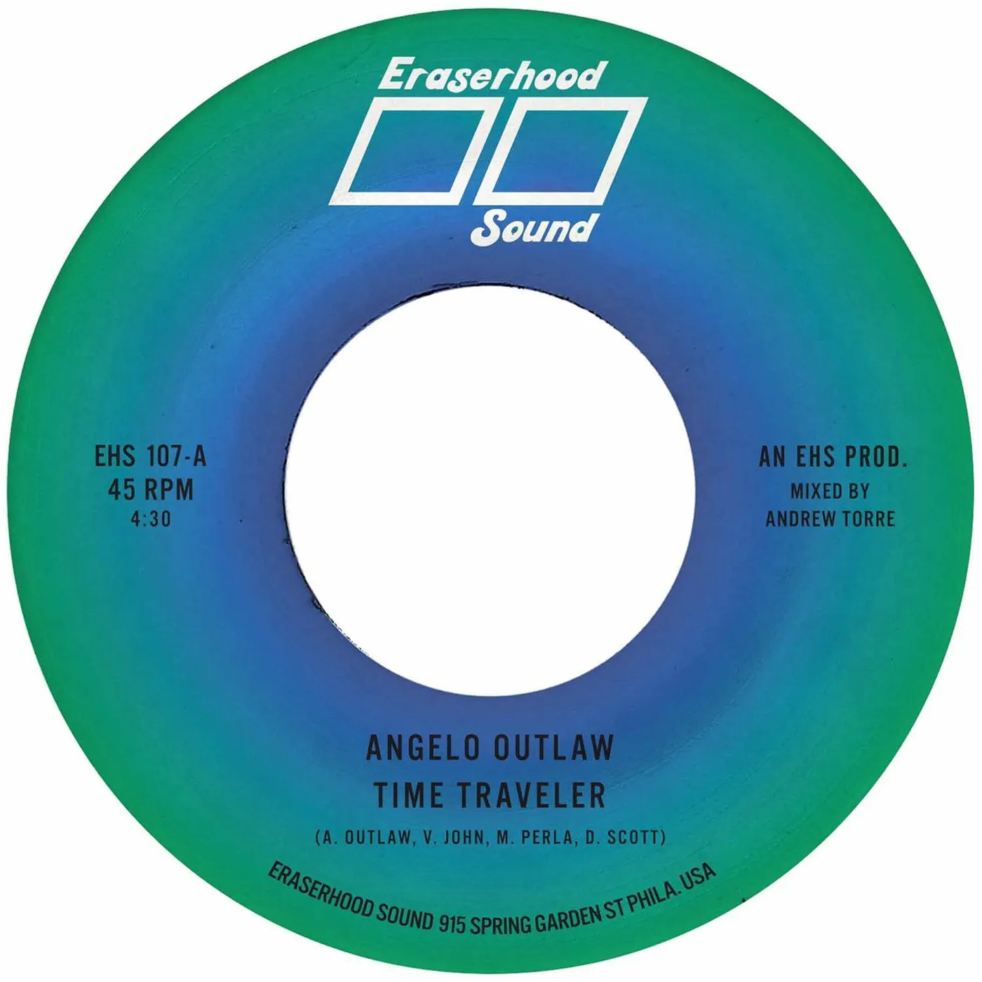 Angelo Outlaw Time Traveler (7" Single) Vinyl Record