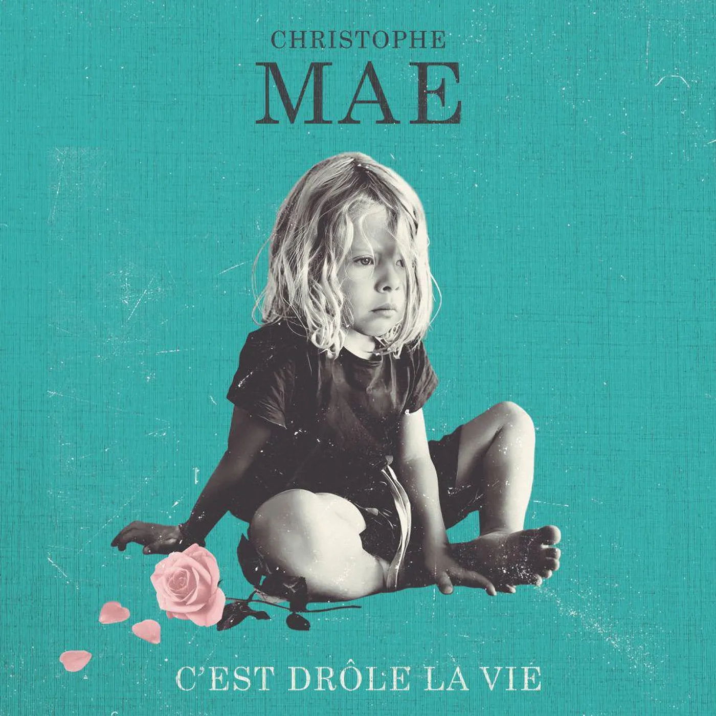 Christophe Maé C'est Drôle La Vie (Limited Edition, Blue Marbled) Vinyl Record