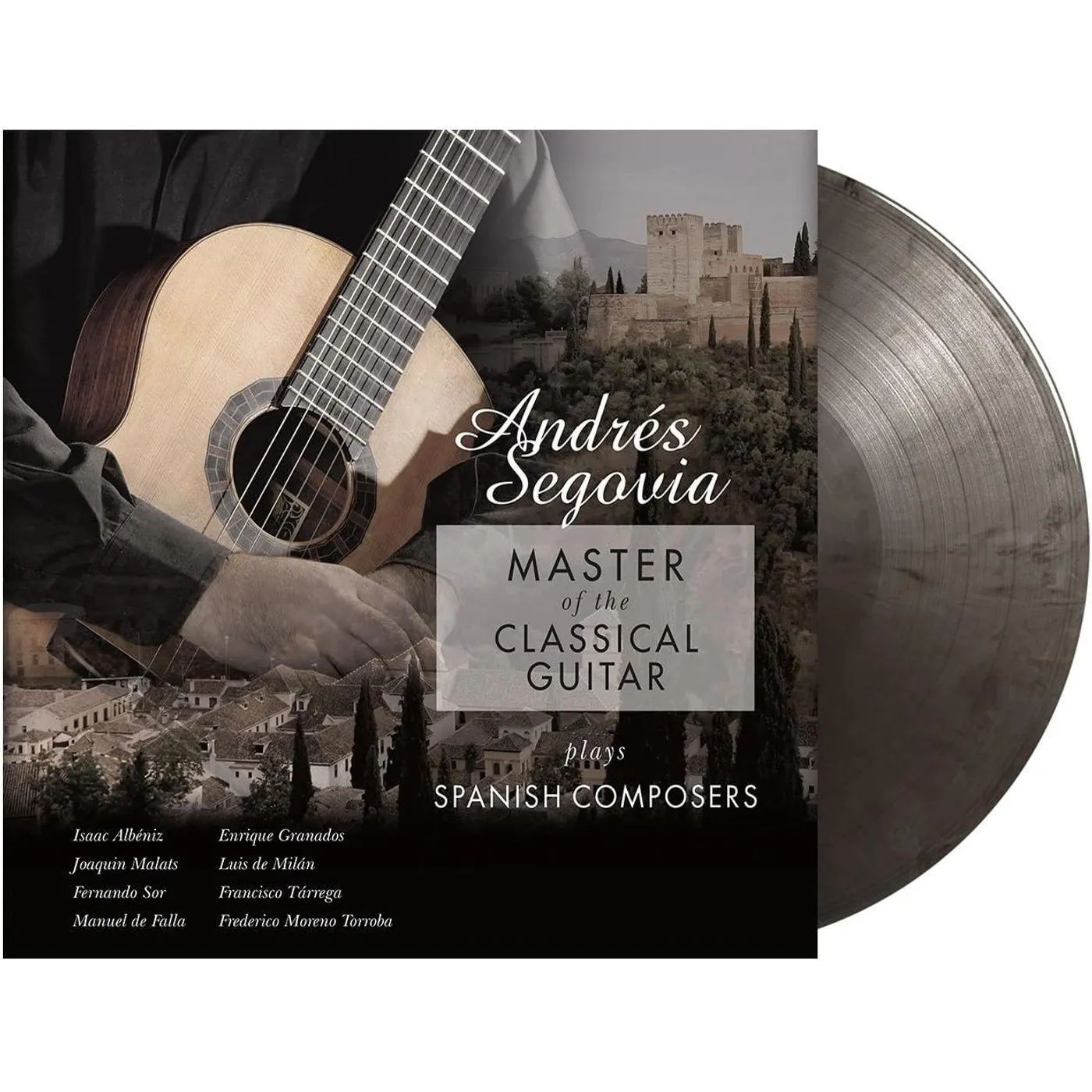 Andres Segovia Master Of The Classical - Ltd Silver & Black  Vinyl Record