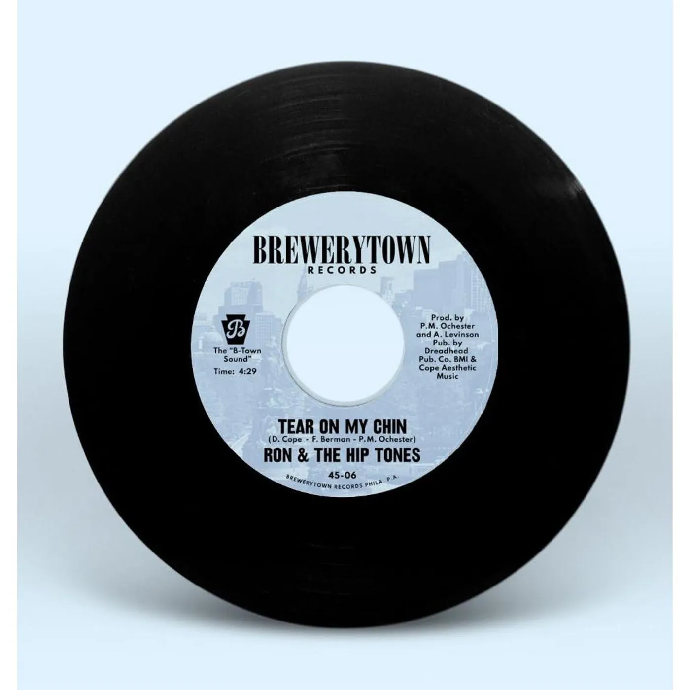 Ron & The Hip Tones Tear On My Chin b/w People (feat. Ursula Rucker) Vinyl Record