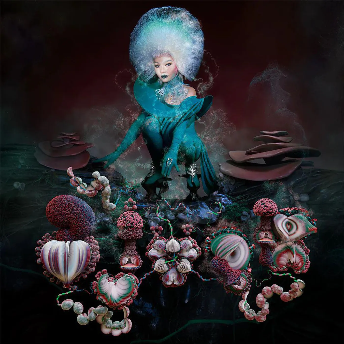Björk Fossora (2LP/Burgundy) Vinyl Record