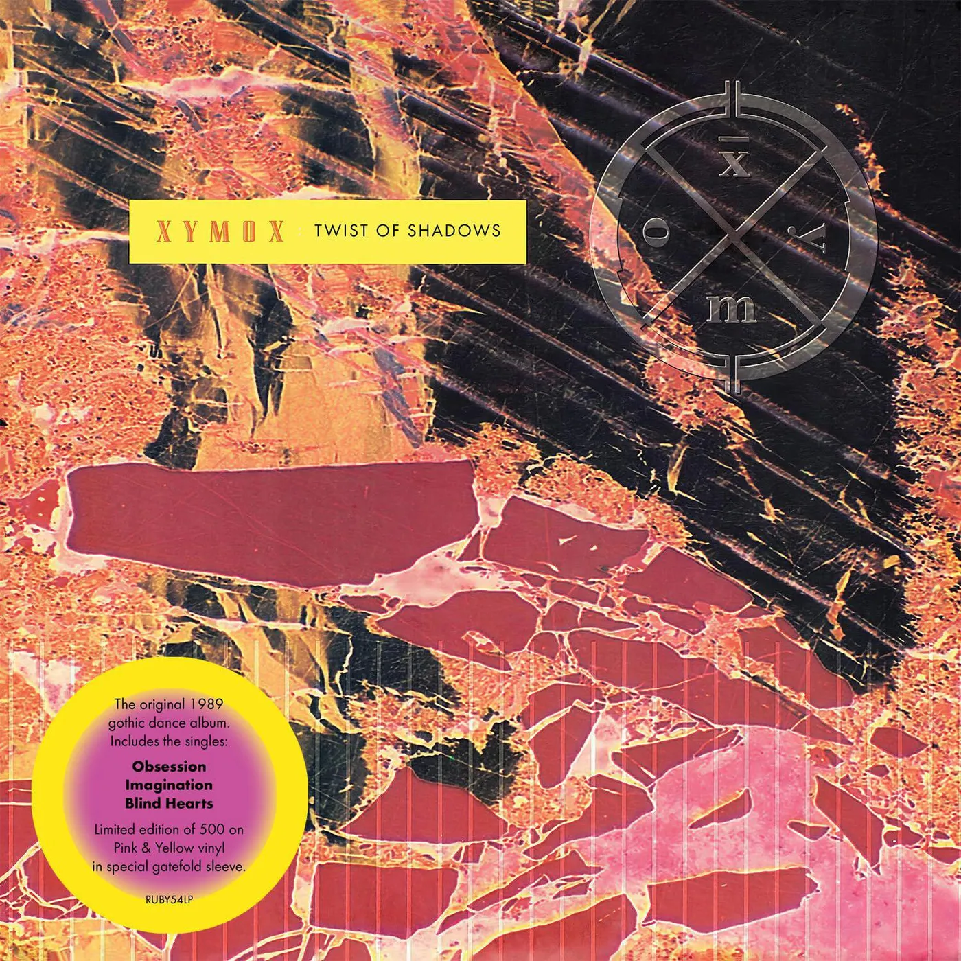 Xymox Twist Of Shadows (Gatefold Sleeve/Pink Vinyl/Yellow Vinyl Record)