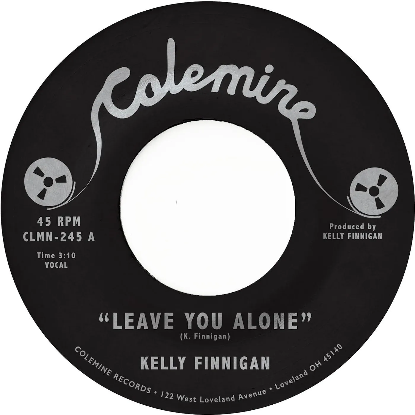 Kelly Finnigan Leave You Alone / Thom's Heartbreak (Pink) Vinyl Record
