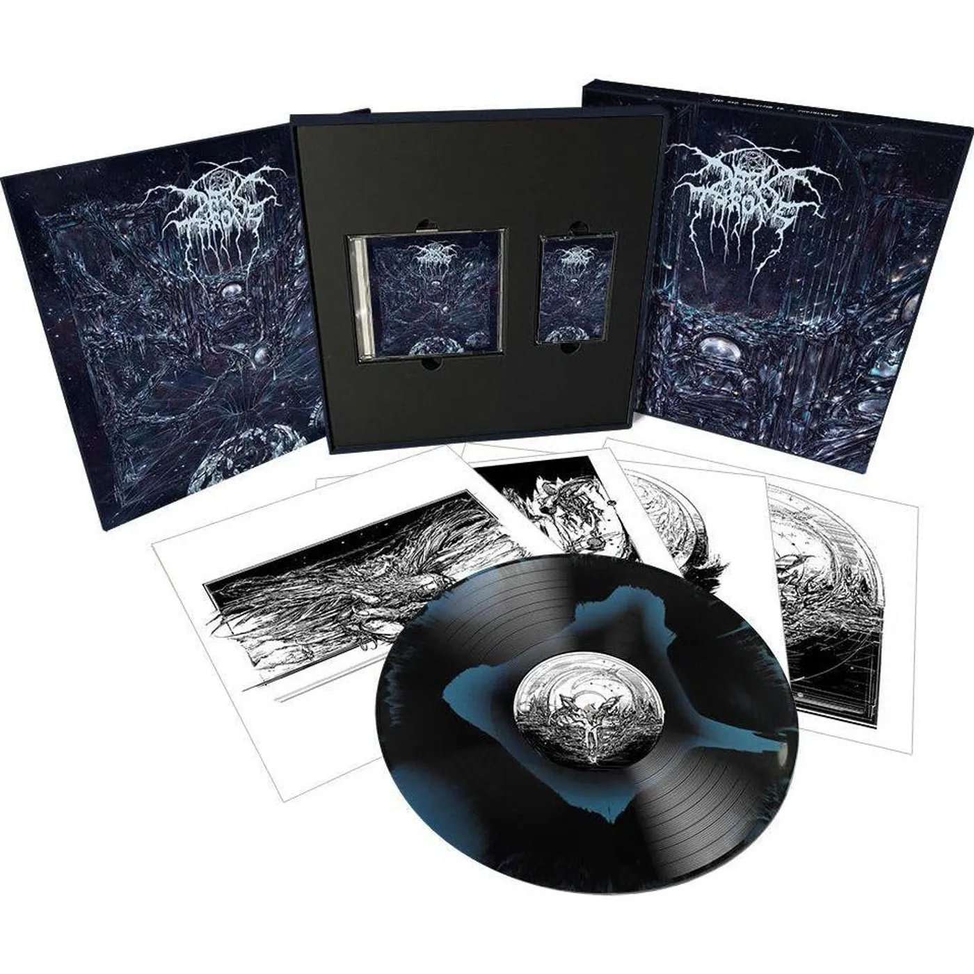Darkthrone It Beckons Us All - Deluxe Edition Boxset, 180gm Black & White Marble Vinyl, CD, Cassette & Art Prints