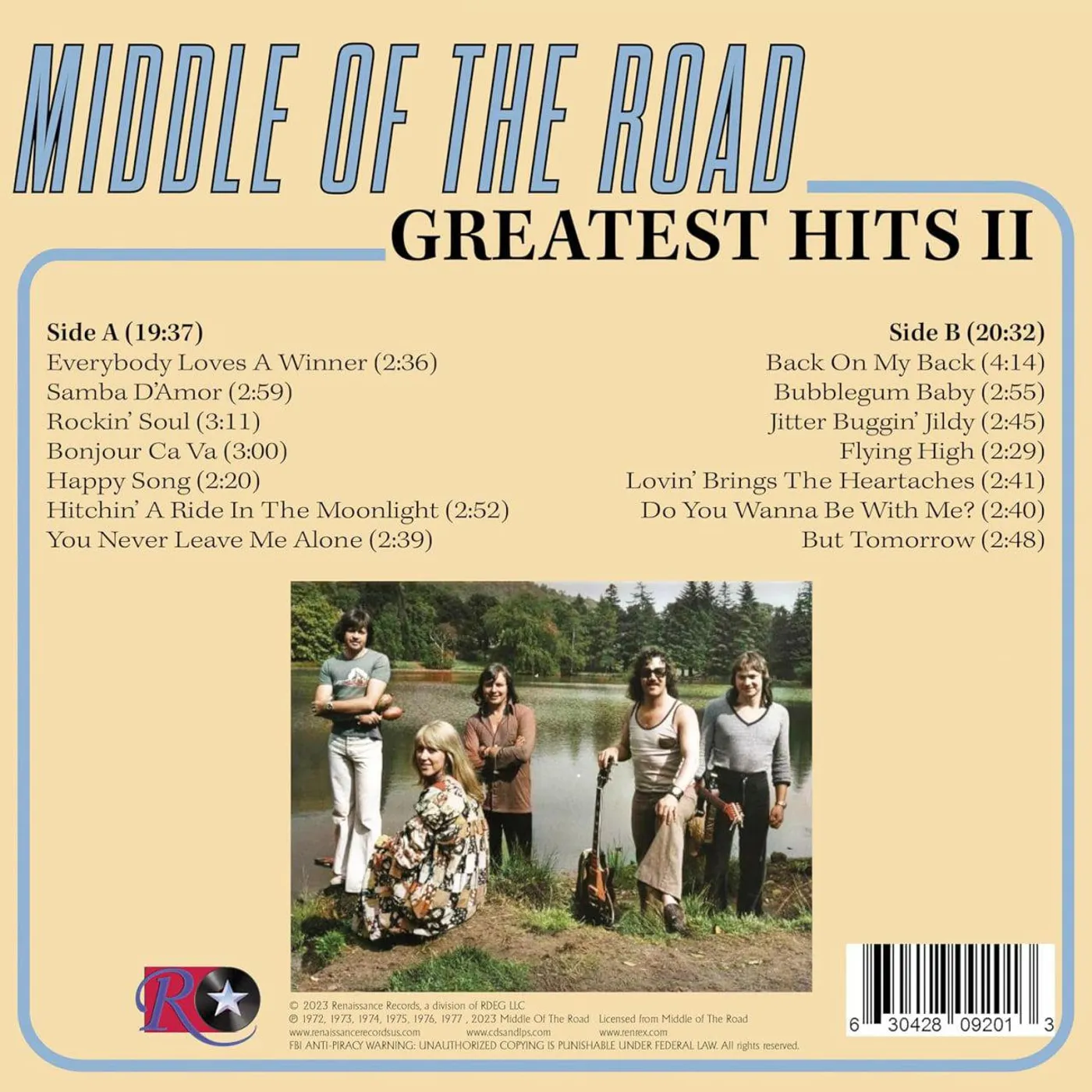 Middle Of The Road Greatest Hits Vol. 2 (Limited Edition/Remastered/Marble) Vinyl Record