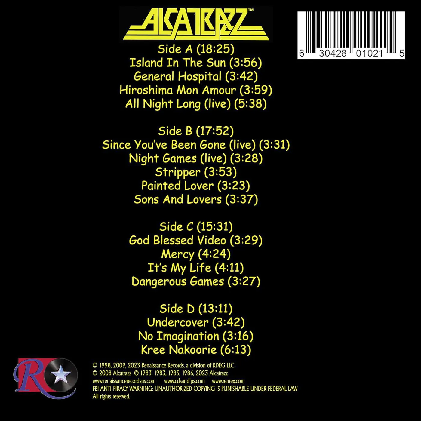 Best Of Alcatrazz (Red/Limited Edition) Vinyl Record