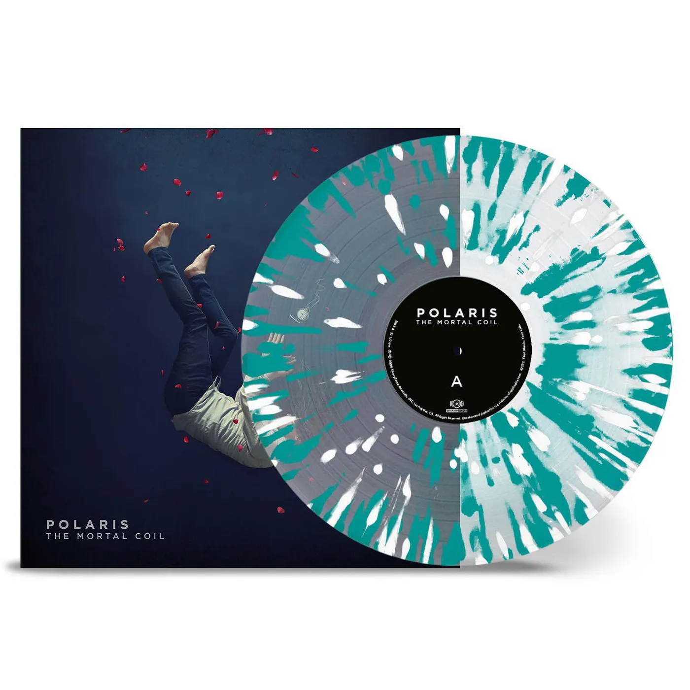 Polaris Mortal Coil (Clear White Blue Splatter) Vinyl Record