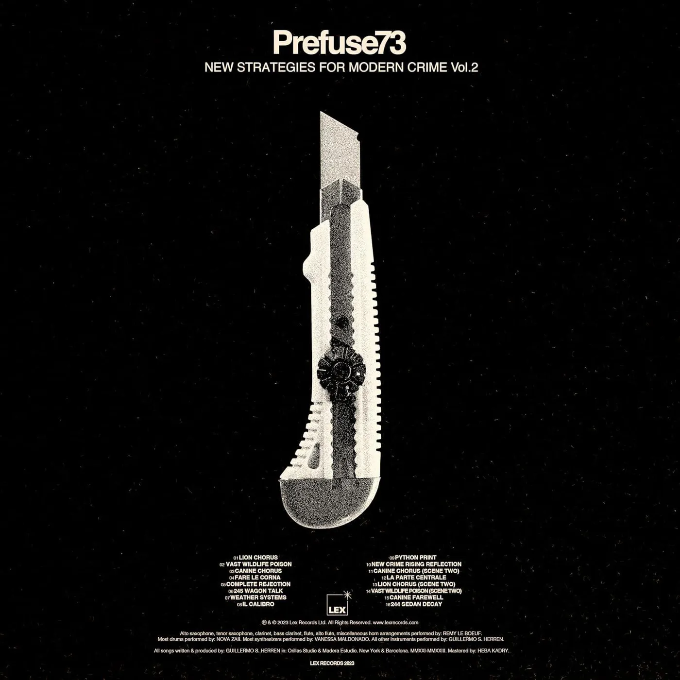 Prefuse 73 New Strategies For Modern Crime Vol. 1 & 2 (2LP) Vinyl Record
