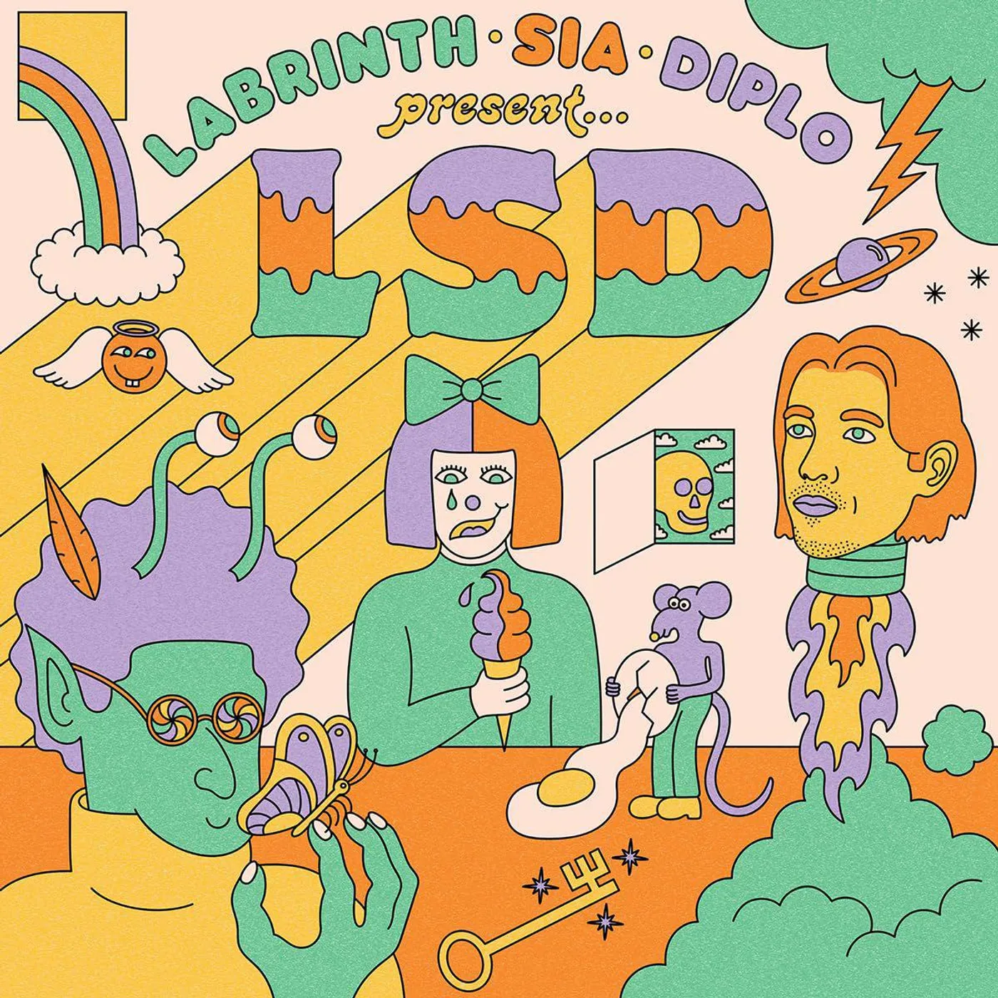 Lsd / Labrinth / Sia / Diplo Presents: LSD -5th Anniversary Edition (Green, Anniversary Edition, Alternate Cover) Vinyl Record