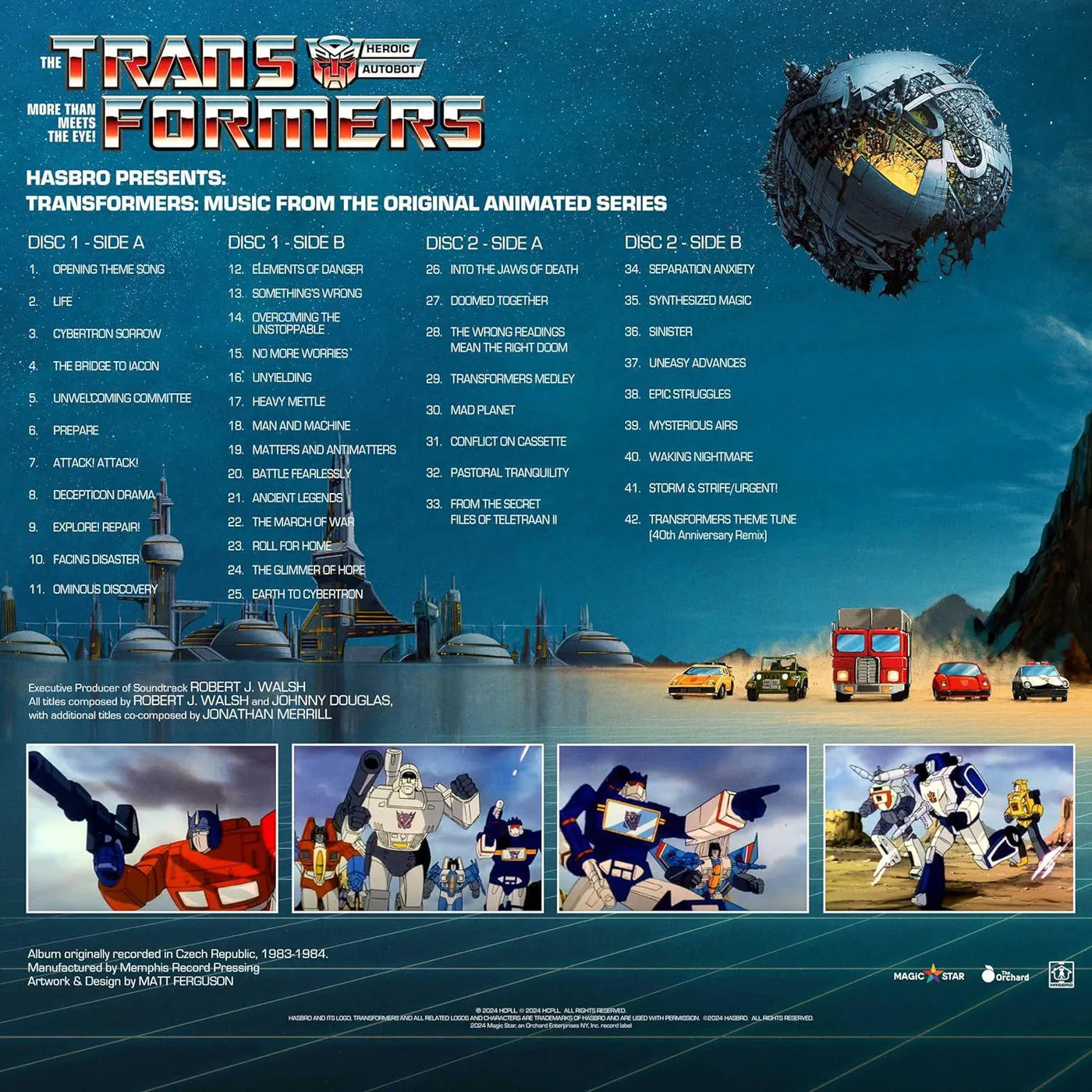 Hasbro Presents Transformers: Music From The Original Animated Series Vinyl Record