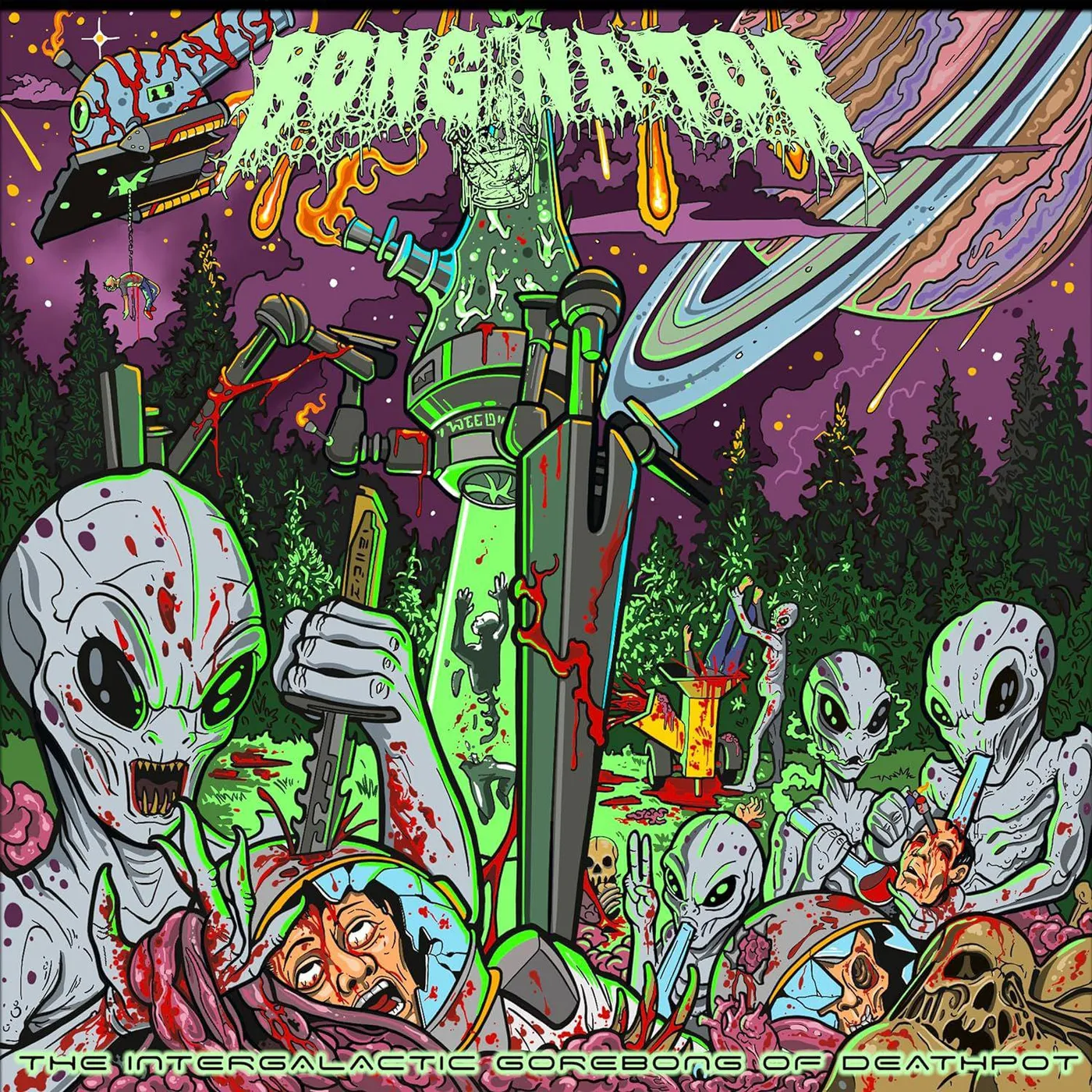 Bonginator Intergalactic Gorebong Of Deathpot (Gold/Purple) Vinyl Record - Colored Vinyl, Gold Vinyl