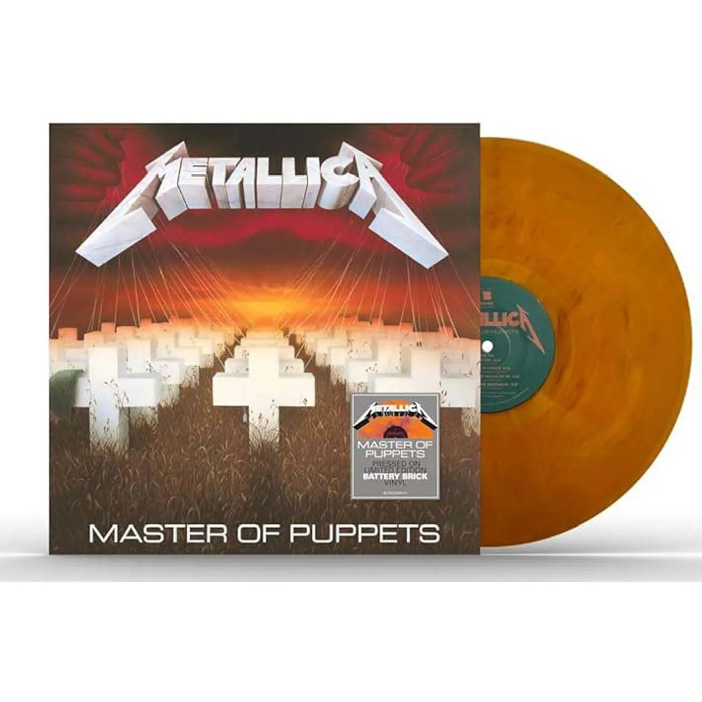 Metallica Master Of Puppets (Battery Brick Red) Vinyl Record
