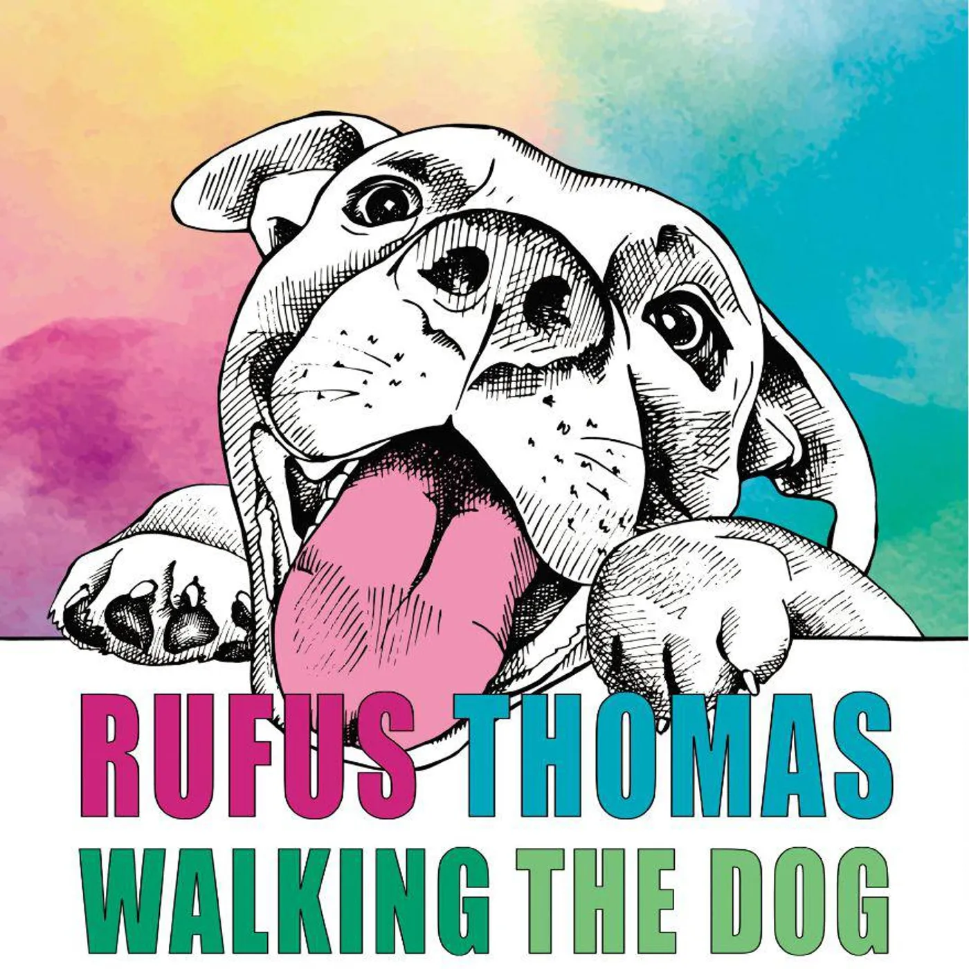 Rufus Thomas Walking The Dog (Magenta Marble) Vinyl Record