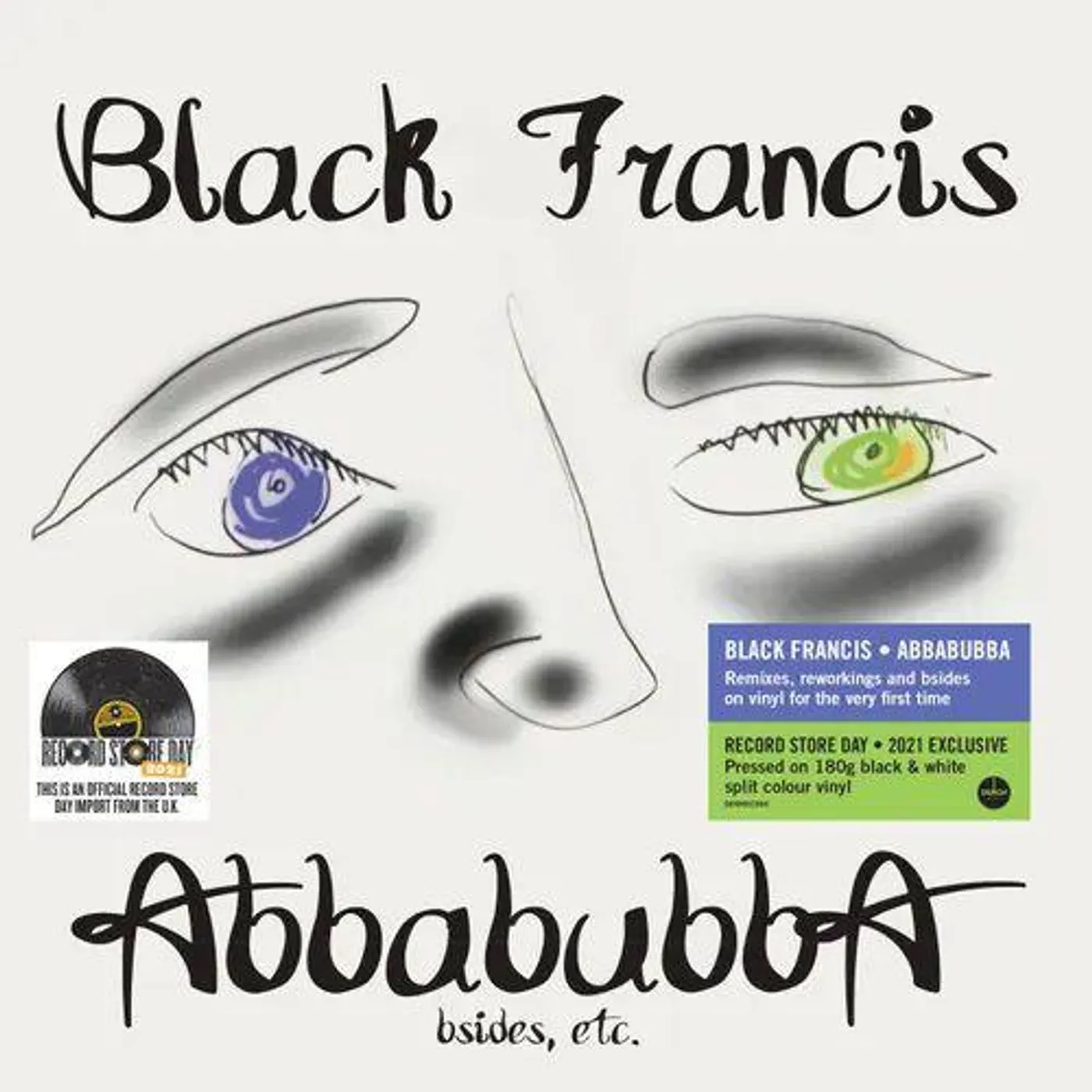 Black Francis Abbabubba (Limited/180g/2LP/Split Black/White) Vinyl Record