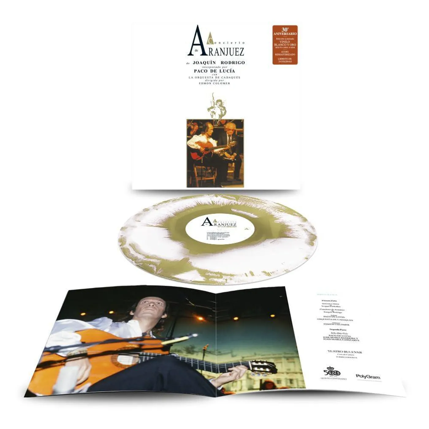 Paco De Lucia Concierto De Aranjuez (White & Gold) Vinyl Record