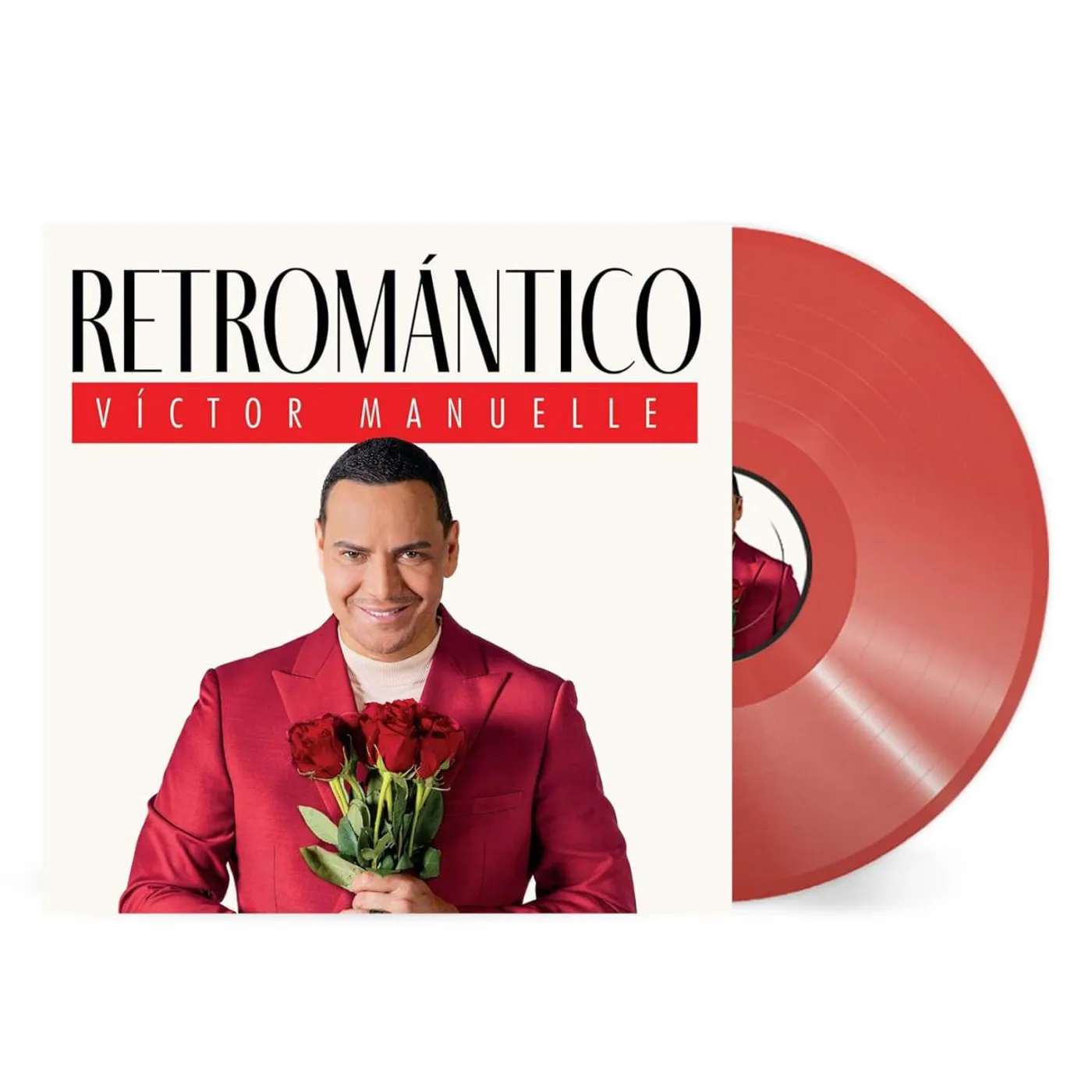 Victor Manuelle Retromántico (Translucent Ruby) Vinyl Record
