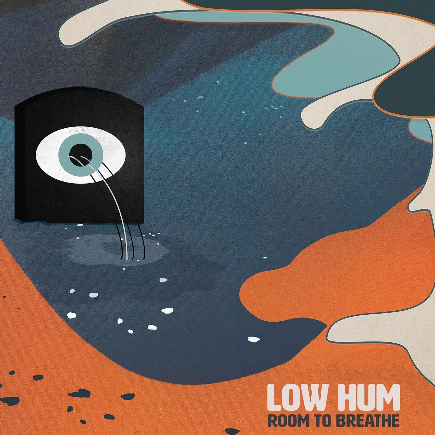 Low Hum ROOM TO BREATHE (Orange/Clear) Vinyl Record