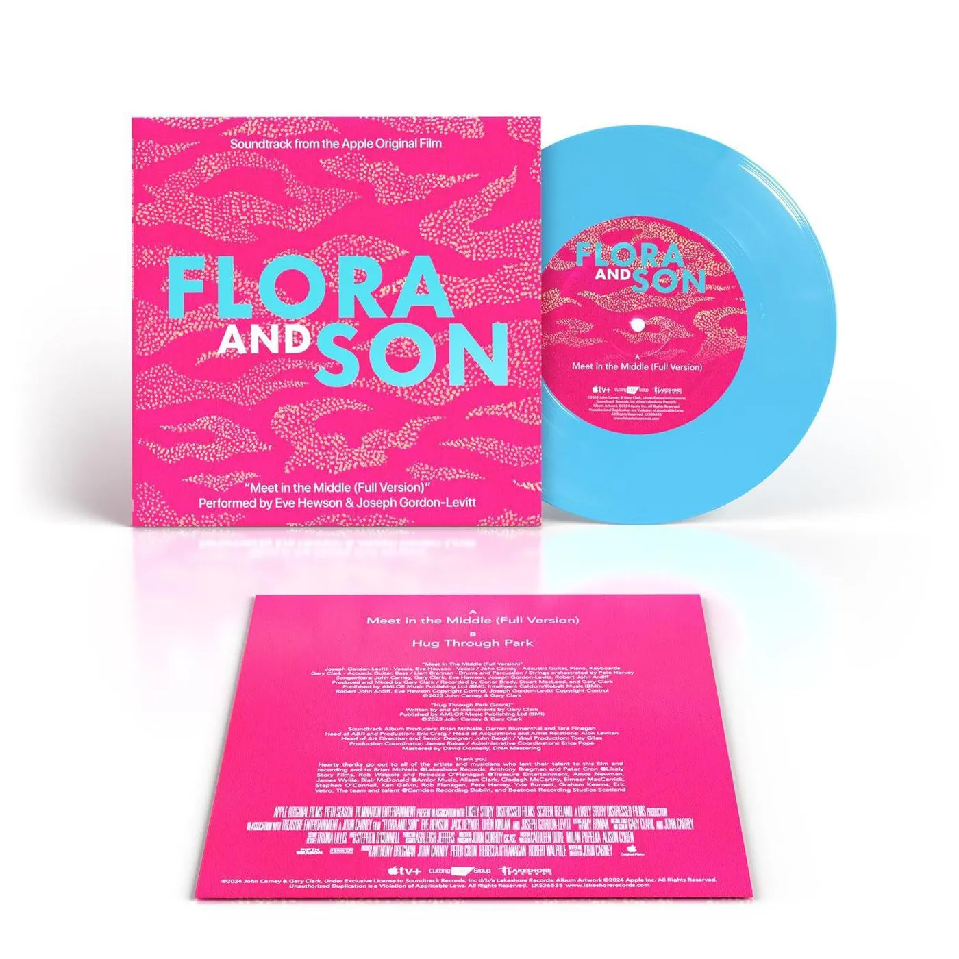 Eve Hewson Joseph Gordon-Levitt Meet In The Middle (Full Version) (7in/Clear Blue) Vinyl Record