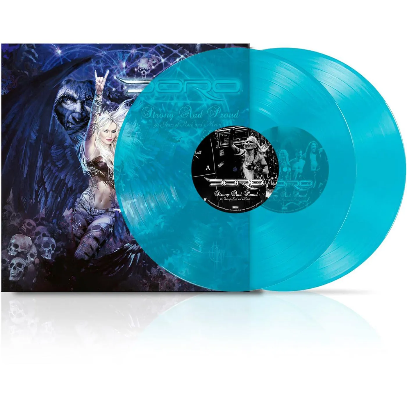 Doro Strong & Proud (Transparent Curacao/Limited/Reissue) Vinyl Record