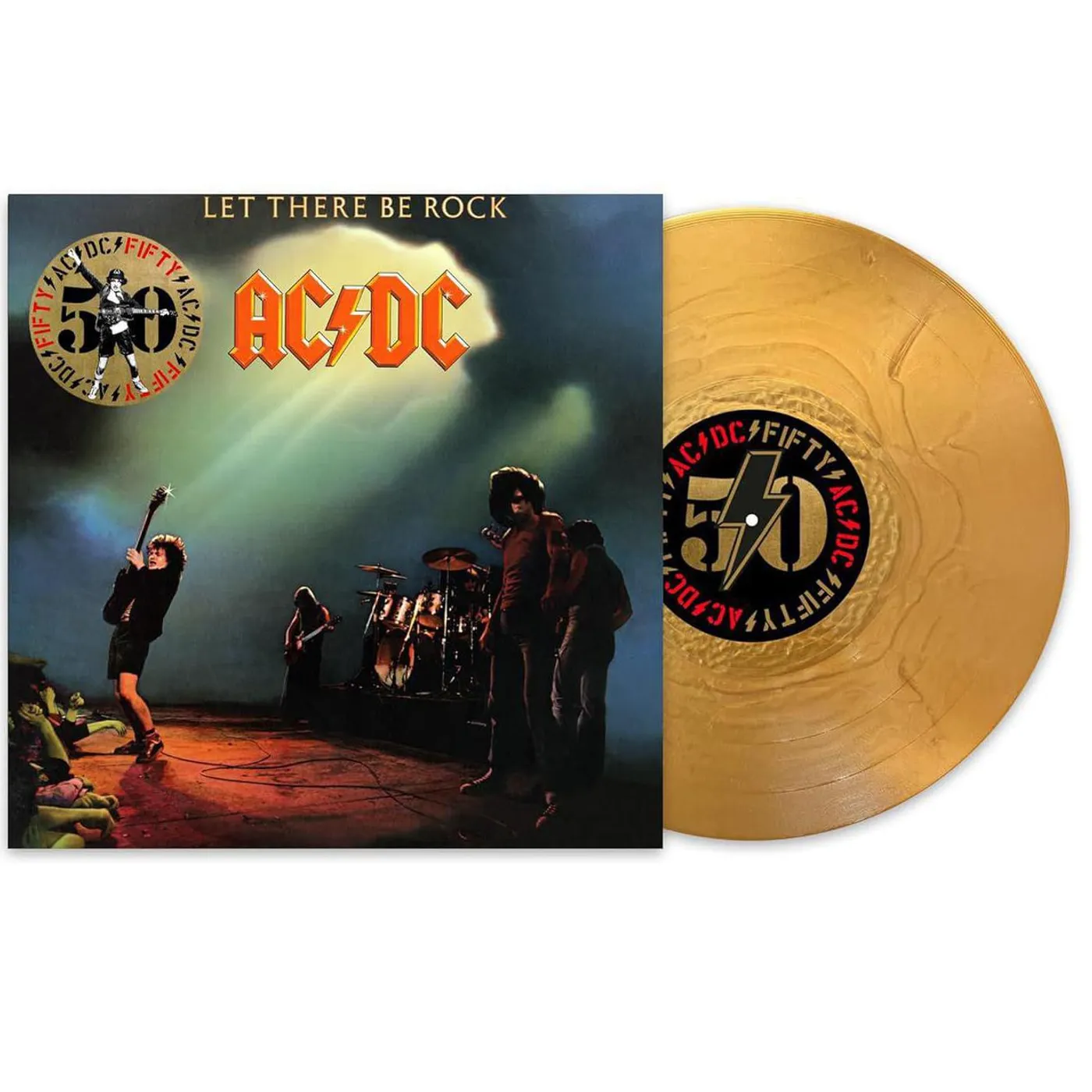 AC/DC Let There Be Rock  Let There Be Rock (Limited Edition/Gold) Vinyl Record