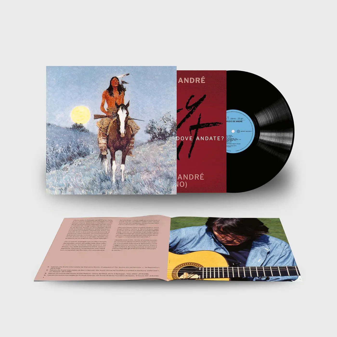 Fabrizio De André Indiano Vinyl Record