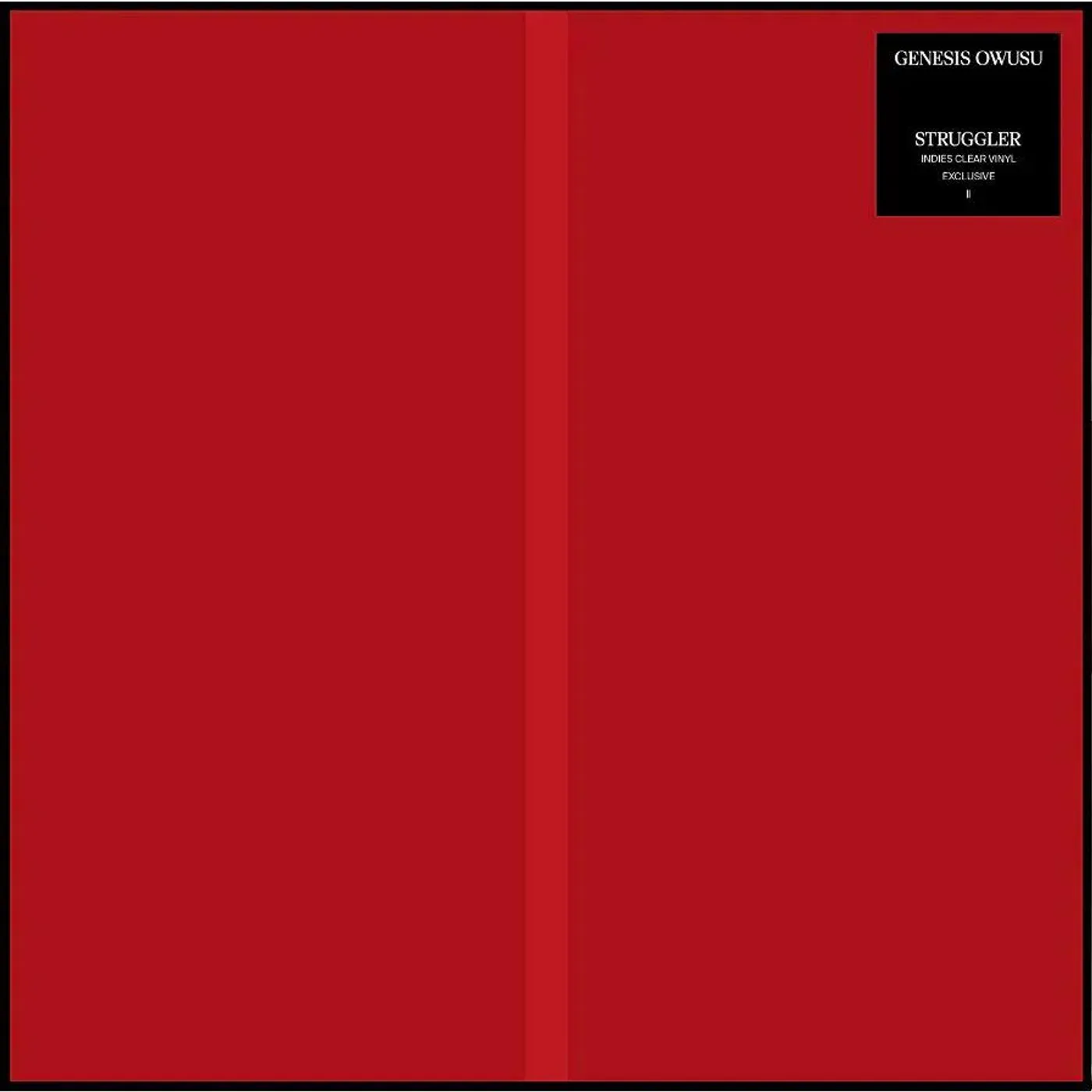 Genesis Owusu Struggler (Black & Red Marble) Vinyl Record