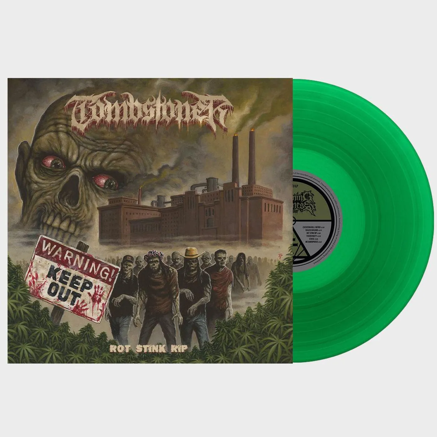 Tombstoner Rot Stink Rip (Green) Vinyl Record
