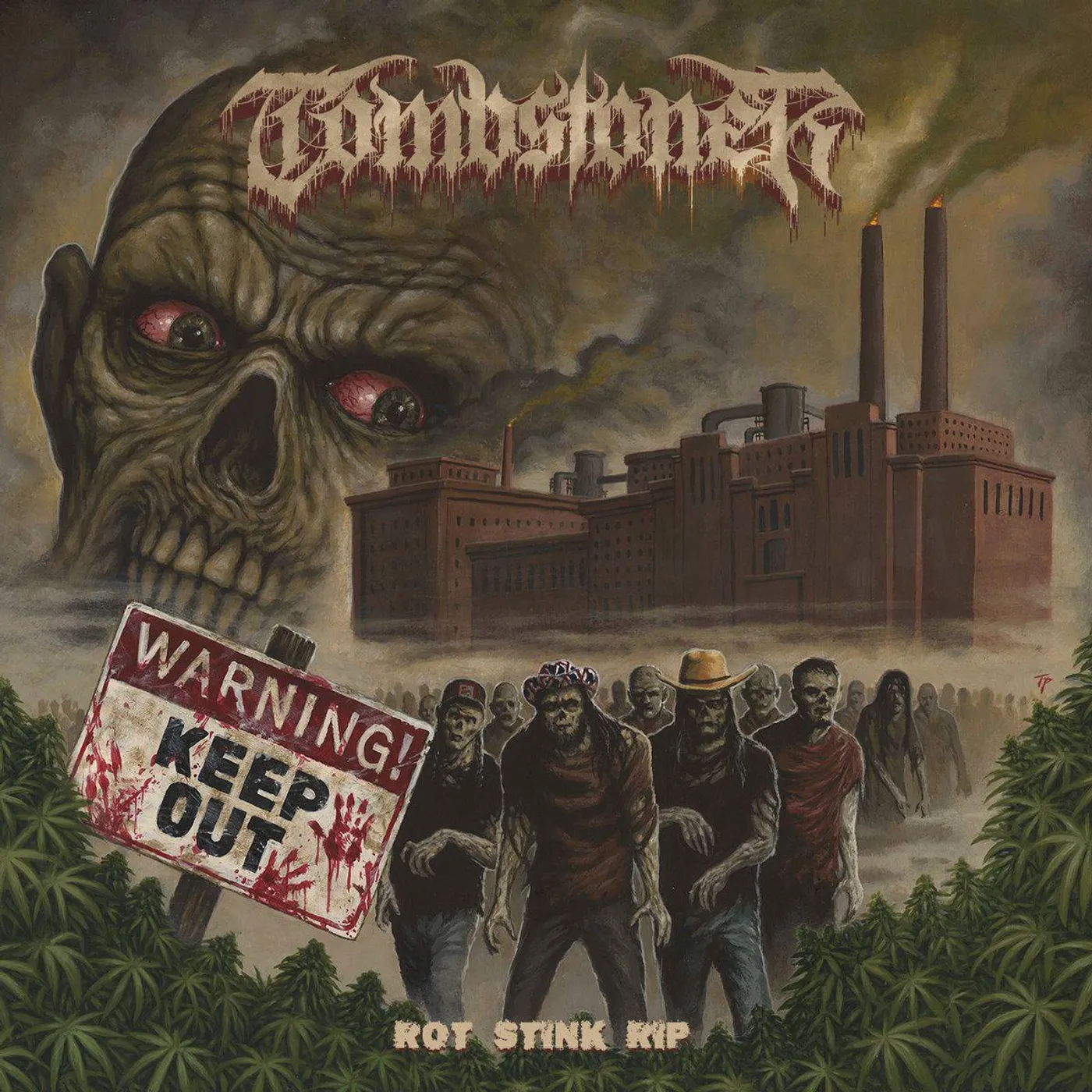 Tombstoner Rot Stink Rip (Green) Vinyl Record