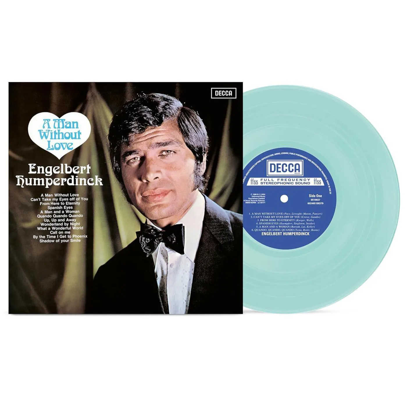 Engelbert Humperdinck A Man Without Love (Turquoise) Vinyl Record