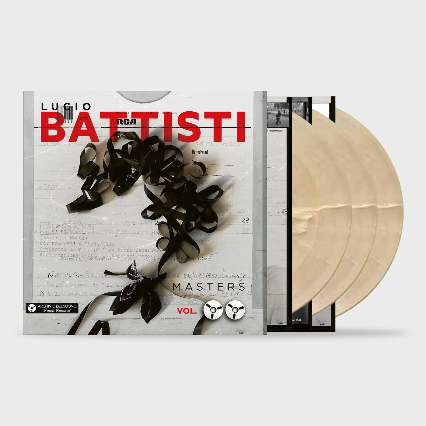 Lucio Battisti Masters Vol. 2 (180G/Clear with White Streaks) Vinyl Record