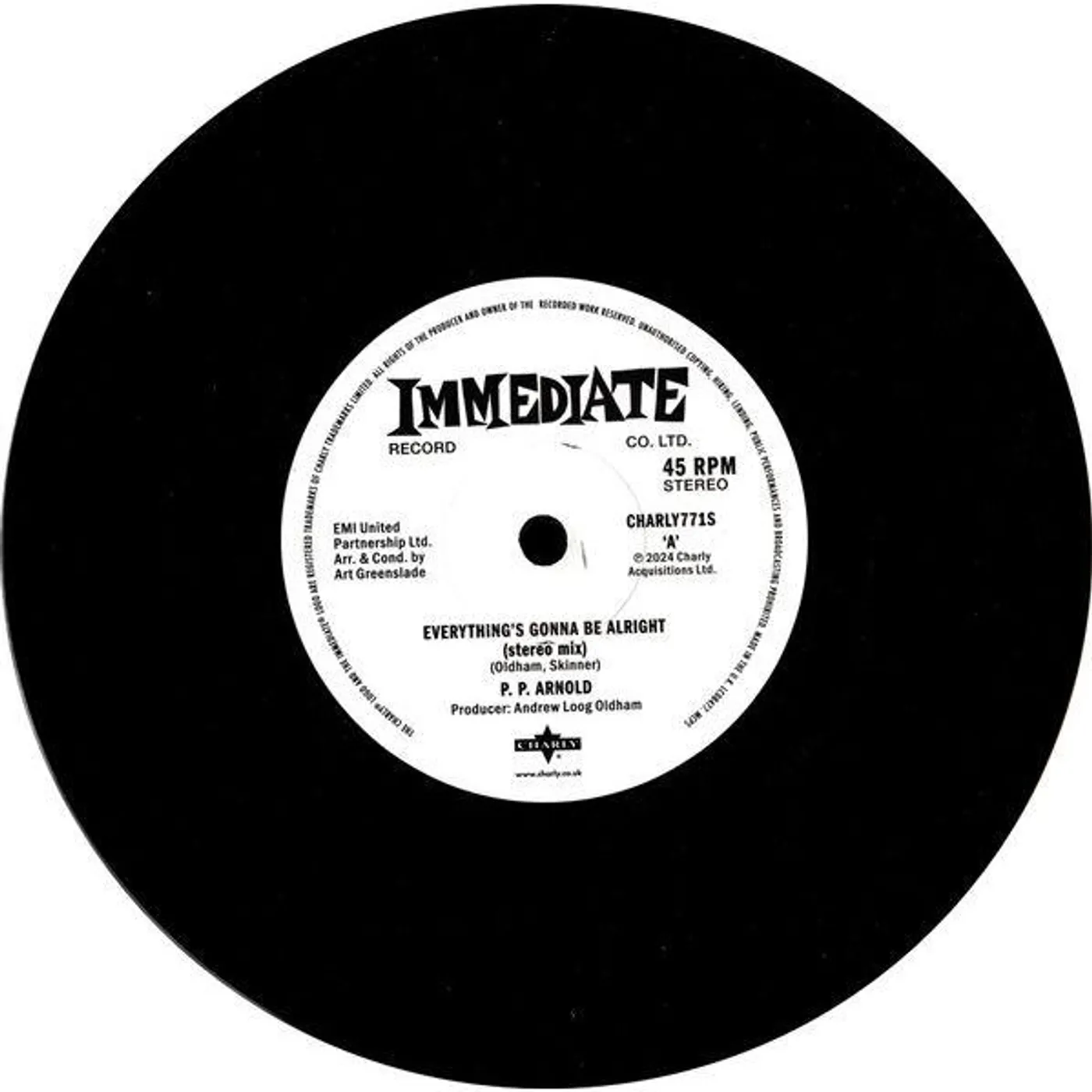 P.P. Arnold Everything Is Gonna Be Alright / Everything Remix Vinyl Record