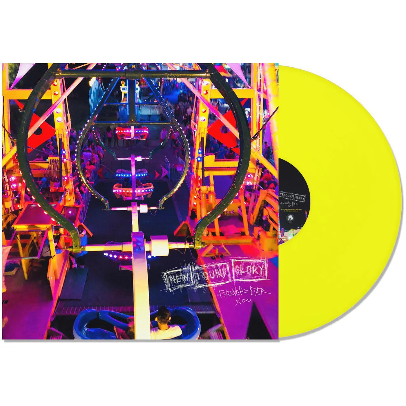 New Found Glory Forever & Ever X Infinity - Neon Yellow Vinyl Record