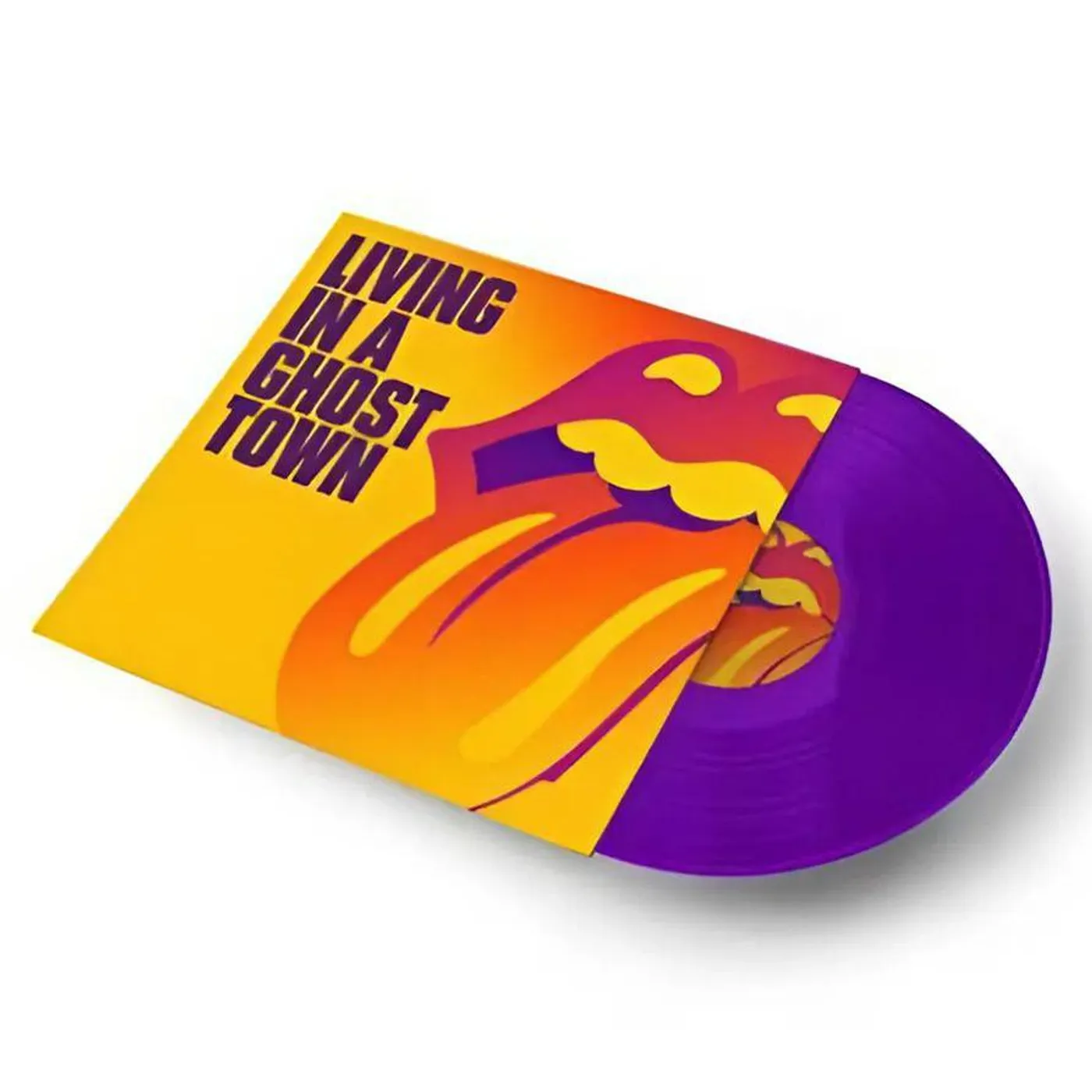 The Rolling Stones Living In A Ghost Town (10-Inch, Purple) Vinyl Record
